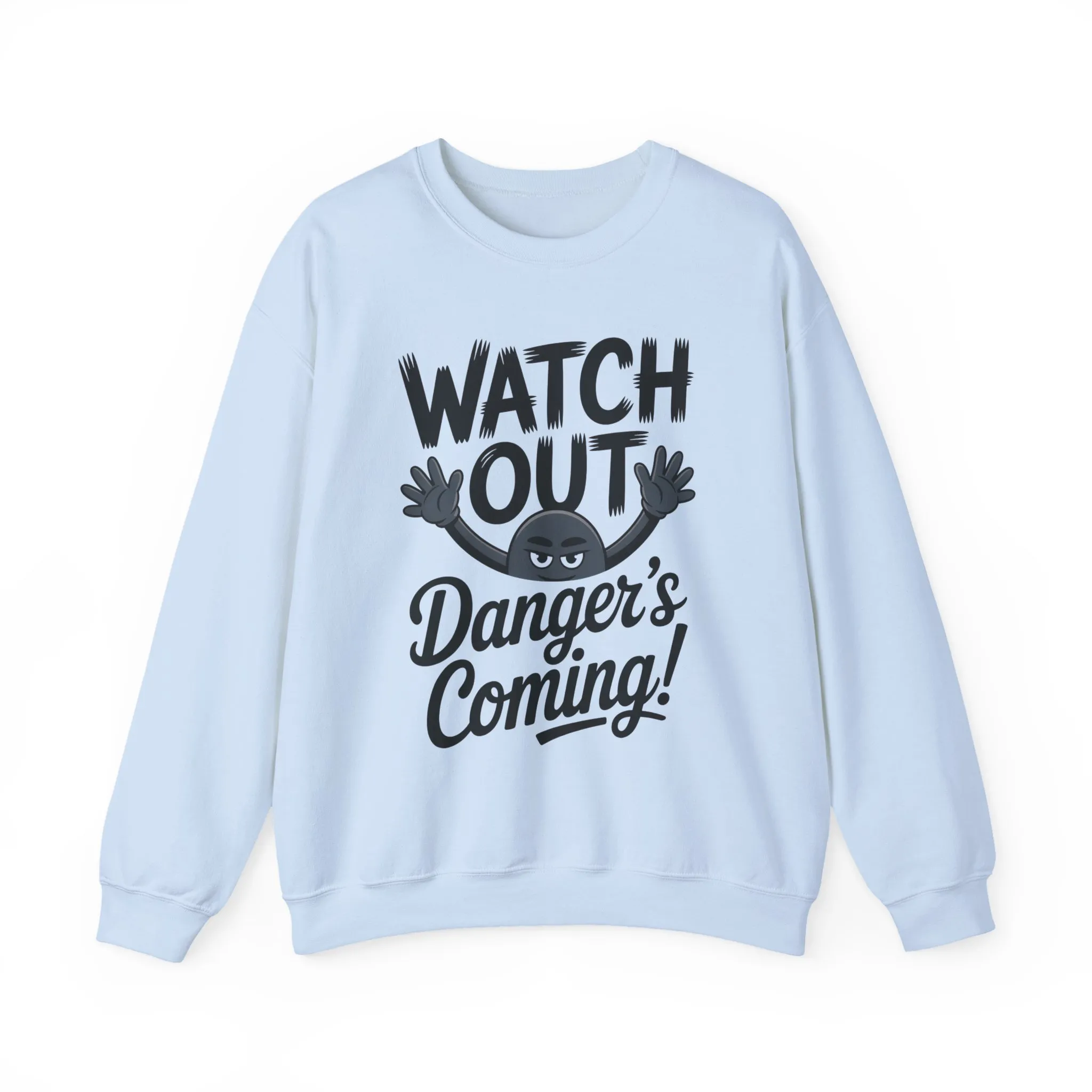 Mens Casual Crewneck Sweatshirt with Warning Message, Funny Gift for Friends, Cozy Layer for Everyone, Great for Halloween, Fall - Image 31