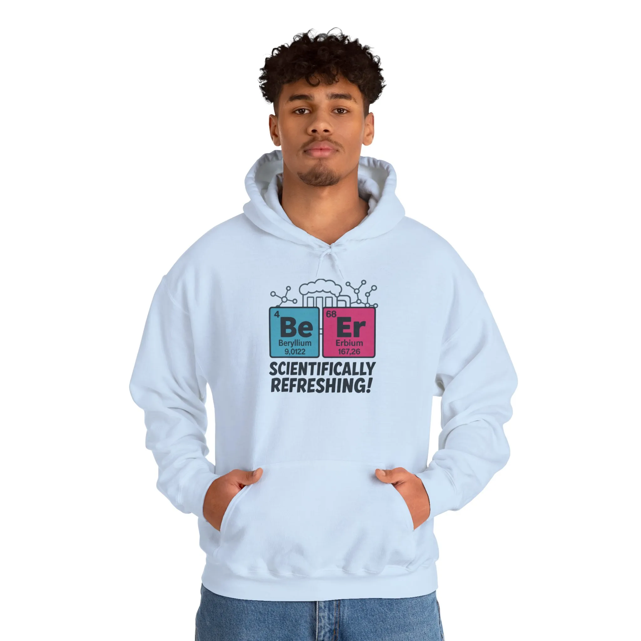 Scientifically Refreshing Beer Mens Hoodie, Gift for Beer Lovers, Science-Inspired Apparel, Perfect for Parties and Gatherings - Image 43