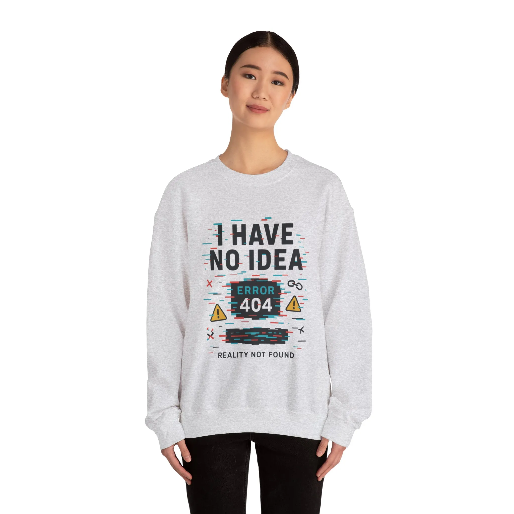 Error 404 Humor Crewneck Sweatshirt, Comfy Unisex Oversized Sweater, Fun Casual Wear, Tech Lover Gift, Everyday Loungewear - Image 36