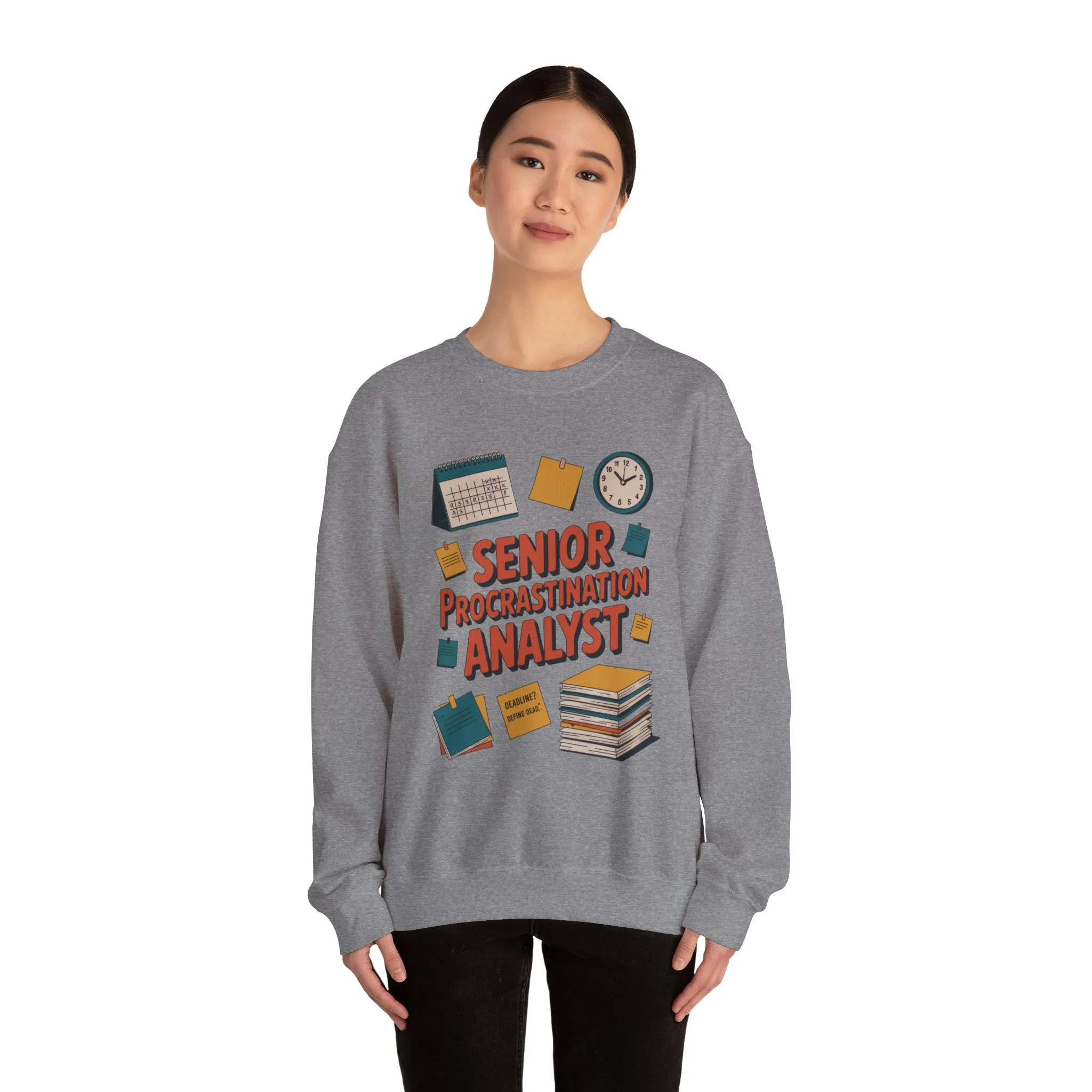 Senior Procrastination Analyst Sweatshirt, Gift for Graduates, Office Humor Apparel, Meme Sweatshirt, Casual Wear, Motivation Humor Apparel - Image 19