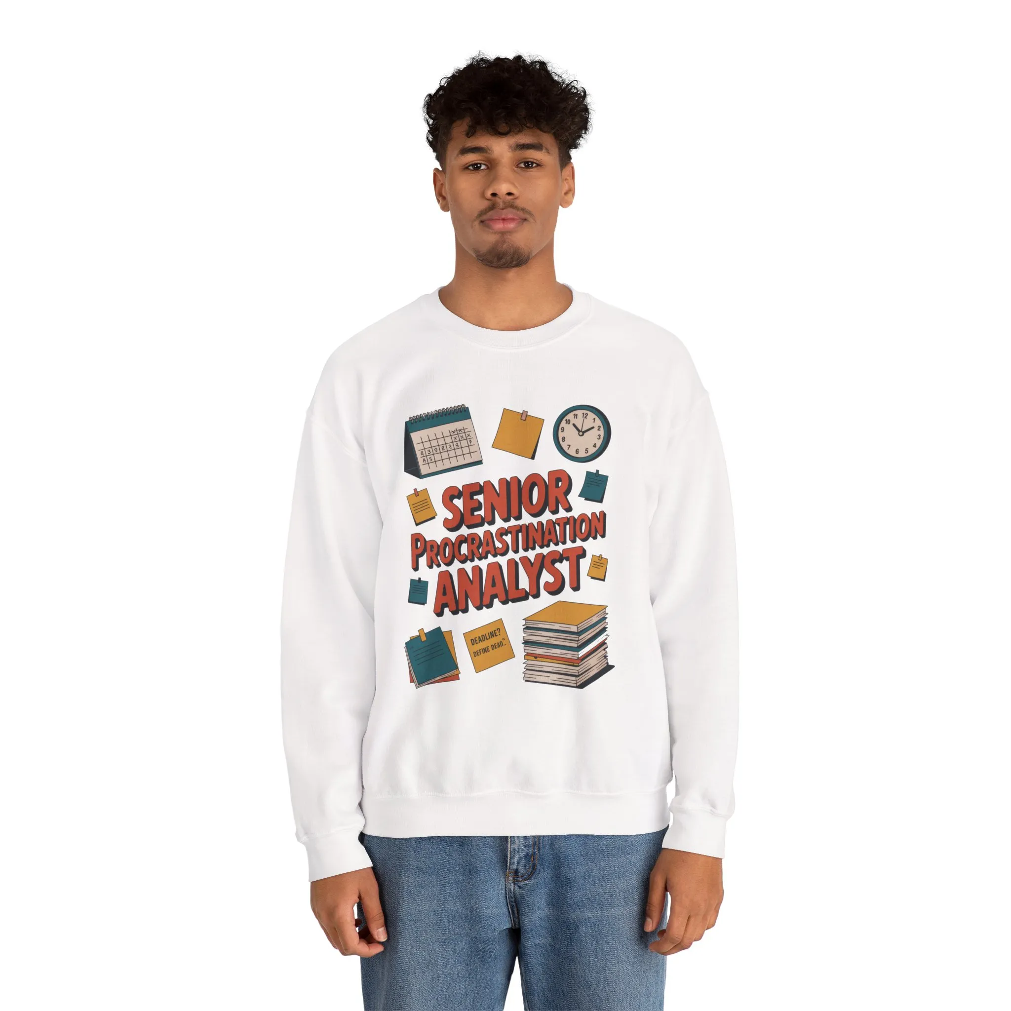 Senior Procrastination Analyst Sweatshirt, Gift for Graduates, Office Humor Apparel, Meme Sweatshirt, Casual Wear, Motivation Humor Apparel - Image 7