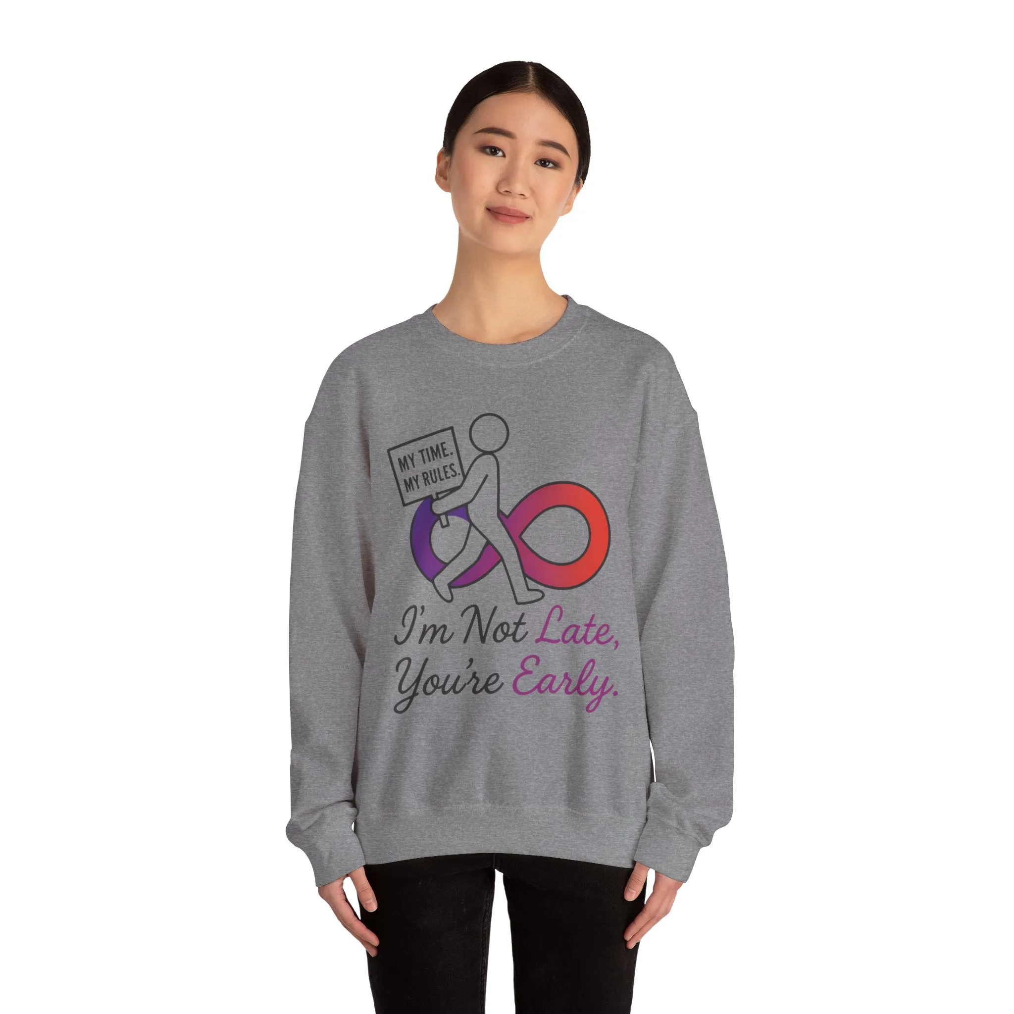 My Time, My Rules Funny Crewneck Sweatshirt, Womens Pullover, Gift for Her, Birthdays, Humor Clothing, Casual Style - Image 11