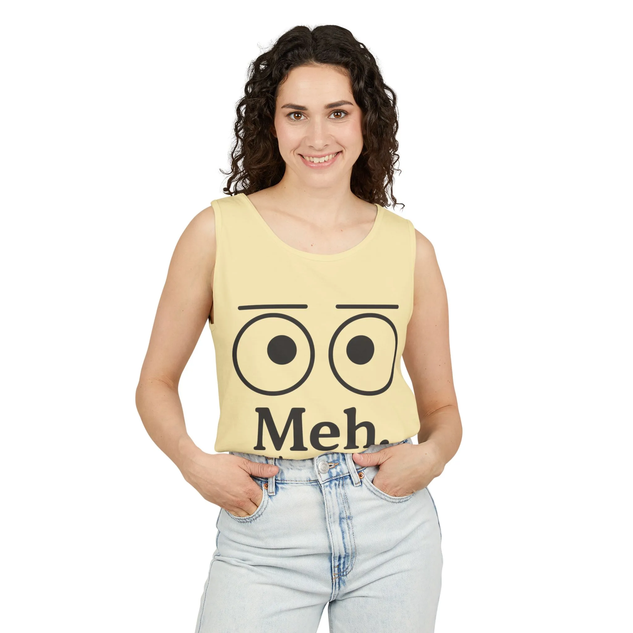 Womens Funny Graphic Tank Top with 'Meh. Wow... so exciting' Quote, Casual Wear, Summer Apparel, Gift for Friends, Humor Tank - Image 35