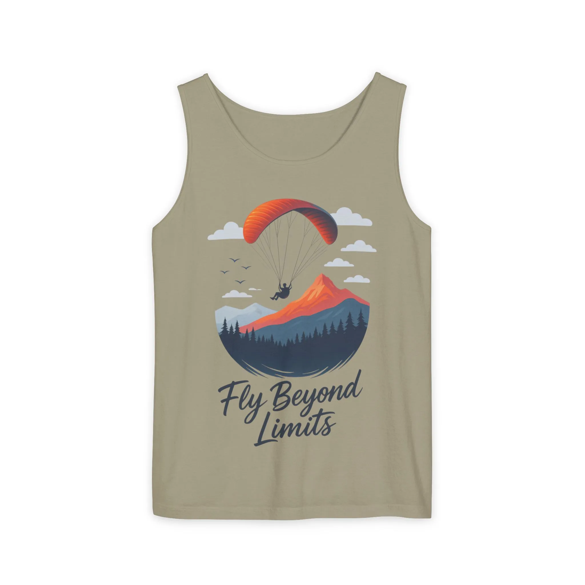 Adventure-Inspiring Fly Beyond Limits Unisex Tank Top, Summer Casual Wear, Outdoor Enthusiast Gift, Travel Apparel, Motivational Gift - Image 7