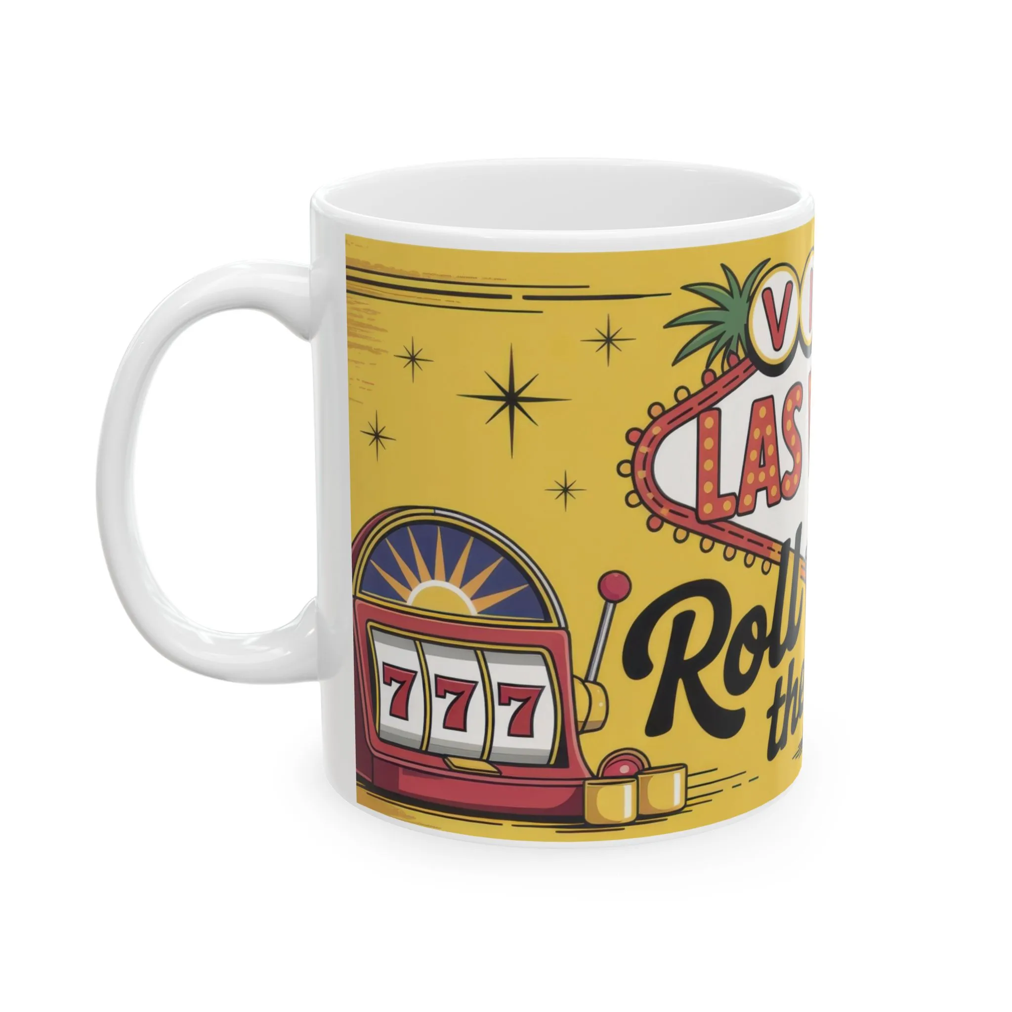 Viva Las Vegas Mug, Retro Coffee Cup, Vegas Gift for Casino Lovers & Travel Enthusiasts, Casino Theme Ceramic Mug - Image 3