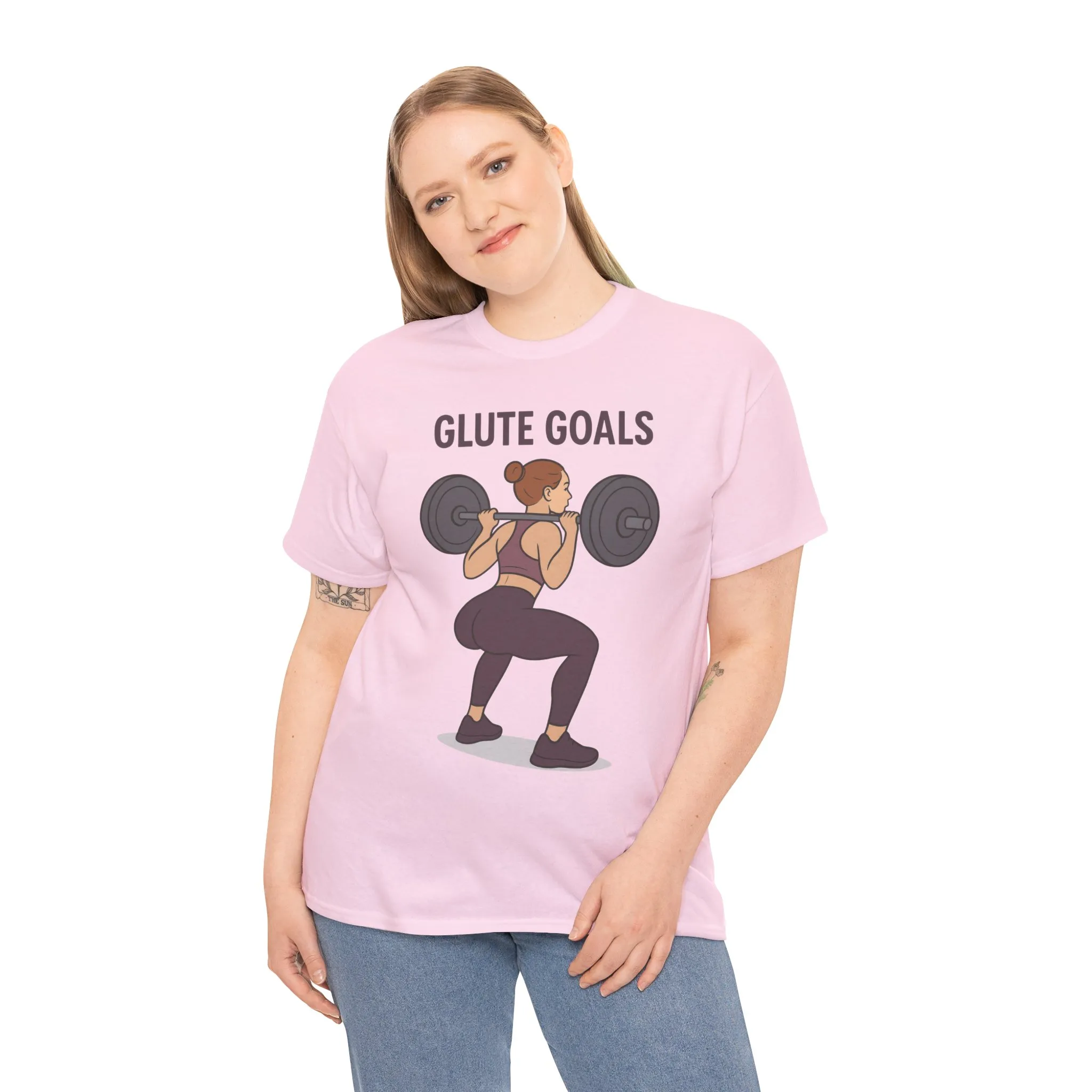 Glute Goals Fitness T-Shirt, Funny Gym Shirt for Women, Squat Workout Tee, Motivational Gym Shirt for Active Lifestyle, Fitness Lovers Gift - Image 24