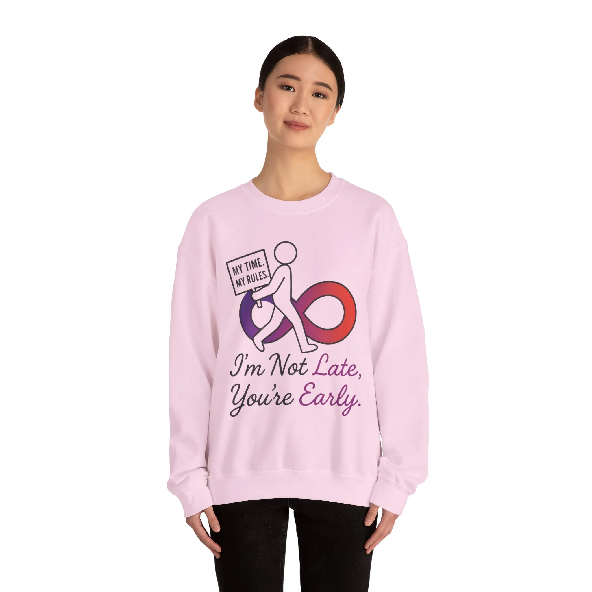 My Time, My Rules Funny Crewneck Sweatshirt, Womens Pullover, Gift for Her, Birthdays, Humor Clothing, Casual Style - Image 26