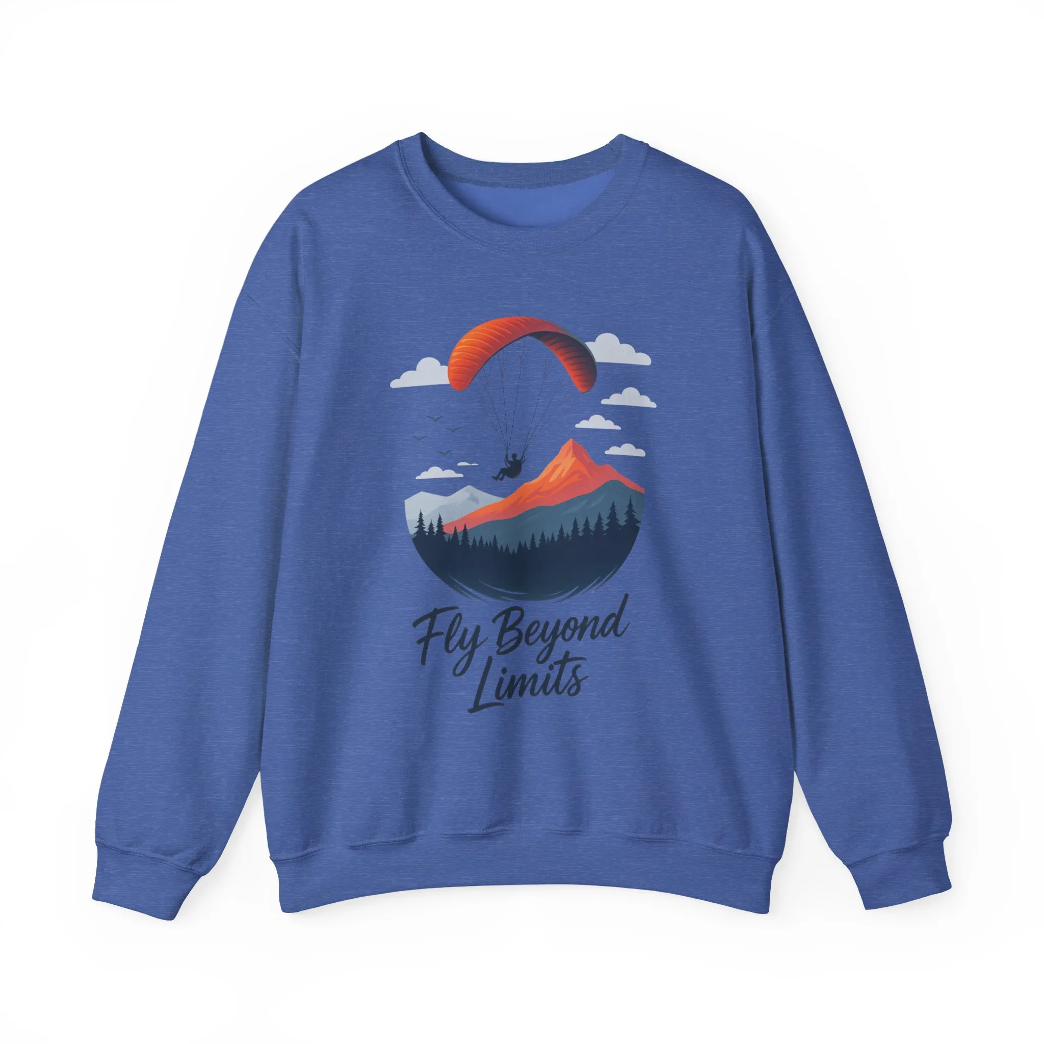 Adventure Inspiration Crewneck Sweatshirt - Fly Beyond Limits, Cozy Outdoor Outfit, Gift for Adventurers, Travel, Motivation Apparel - Image 26