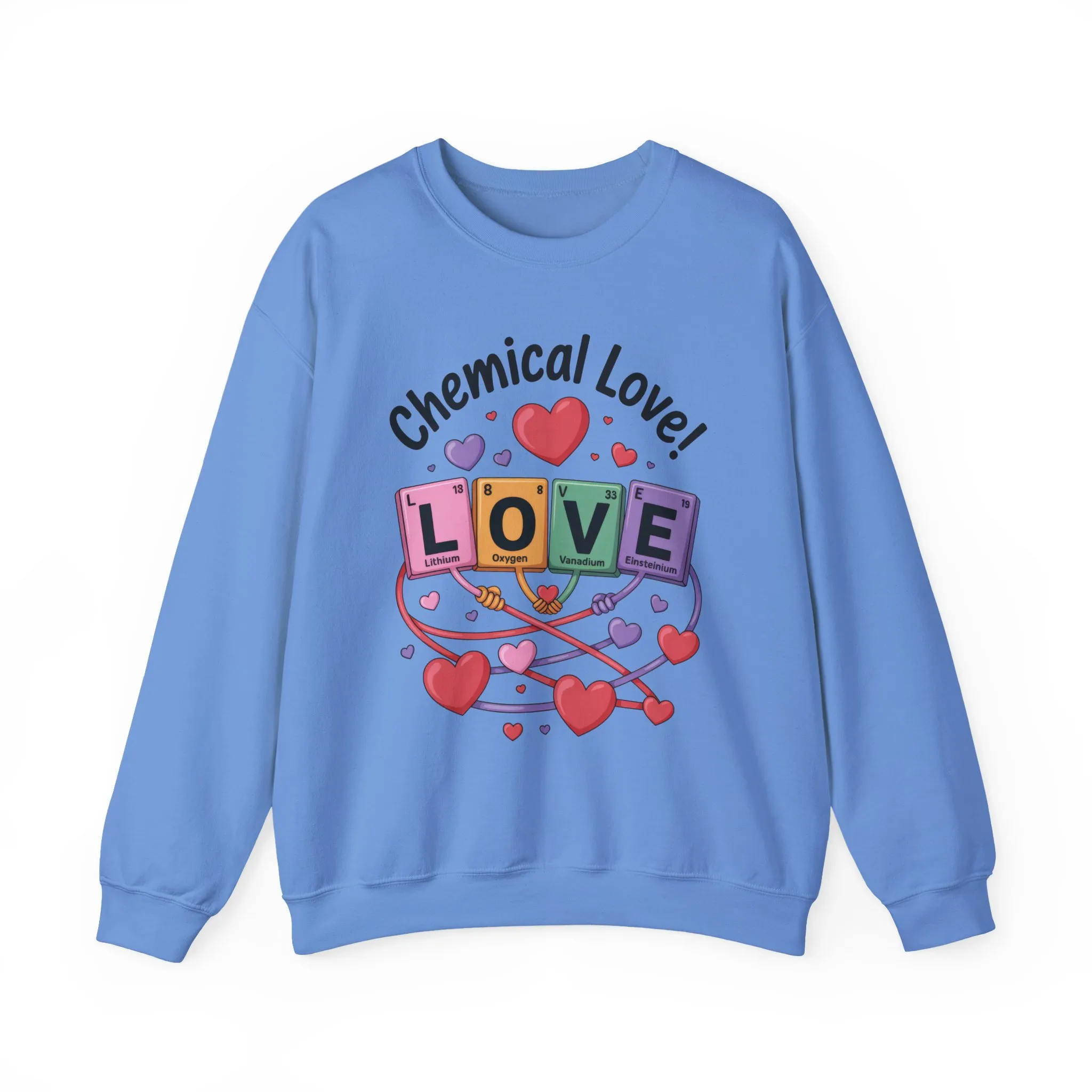 Chemical Love Women's Sweatshirt, Womens Crewneck, Cute Sweatshirt Gift, Valentines Day Pullover, Science Lovers Apparel, Relationship Humor - Image 16