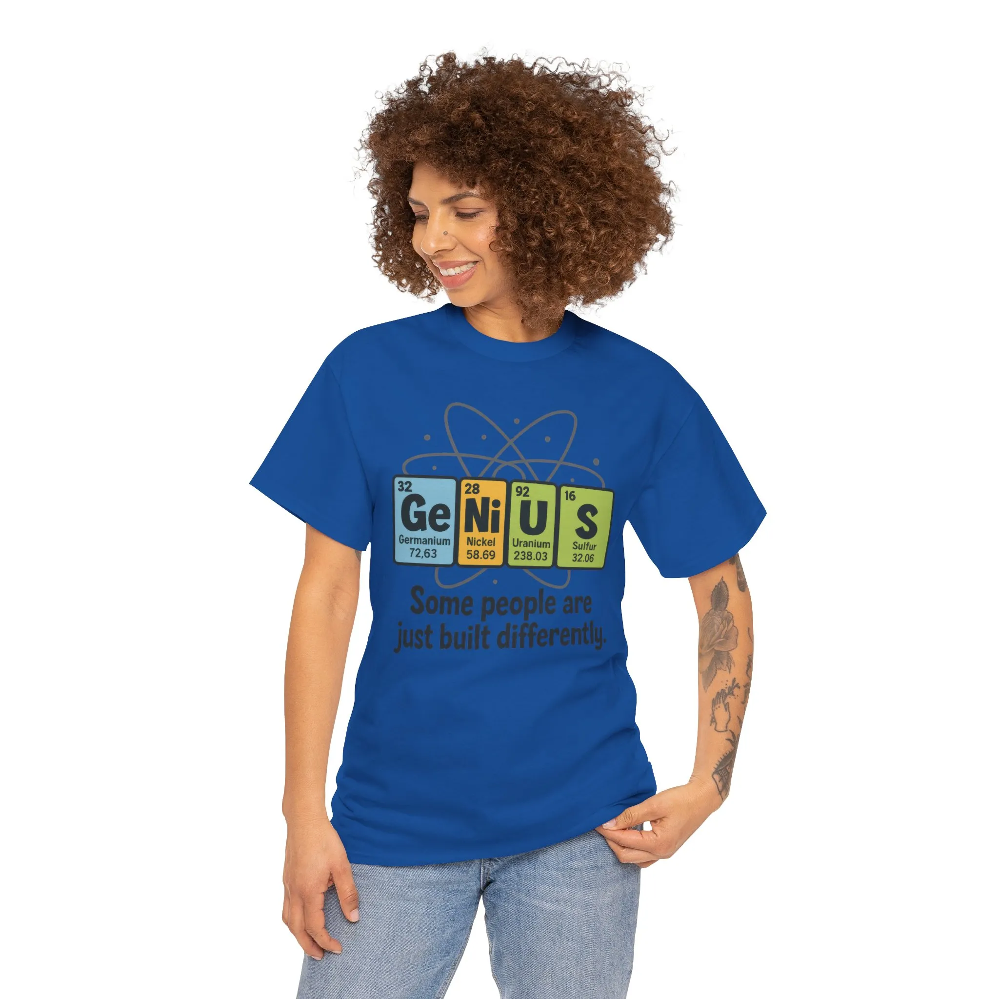 Funny Womens Genius T-Shirt, Periodic Table Nerd Shirt, Science Humor Tee, Gift for Nerds, Science Lovers Gift, Genius Science Tee - Image 20