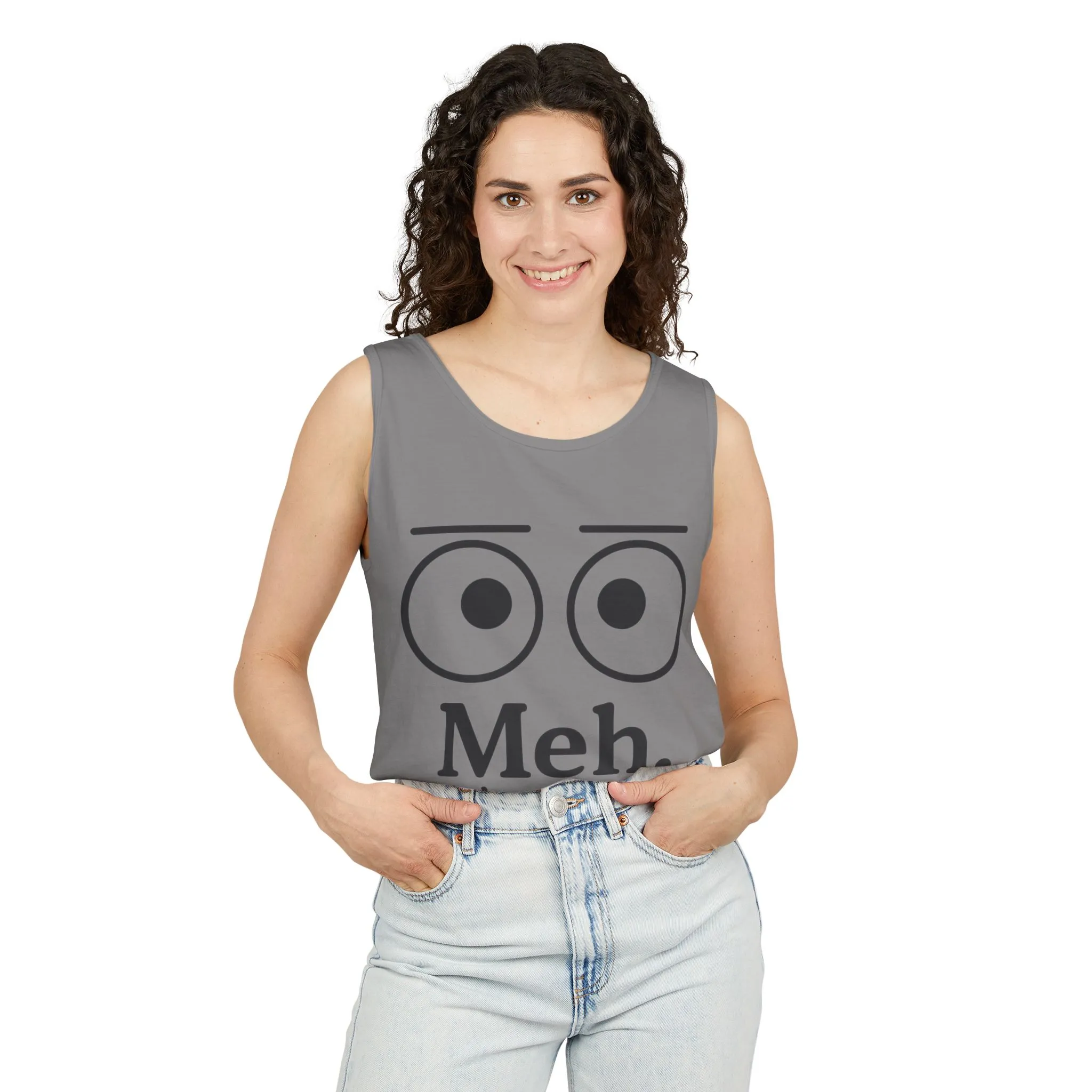 Womens Funny Graphic Tank Top with 'Meh. Wow... so exciting' Quote, Casual Wear, Summer Apparel, Gift for Friends, Humor Tank - Image 38