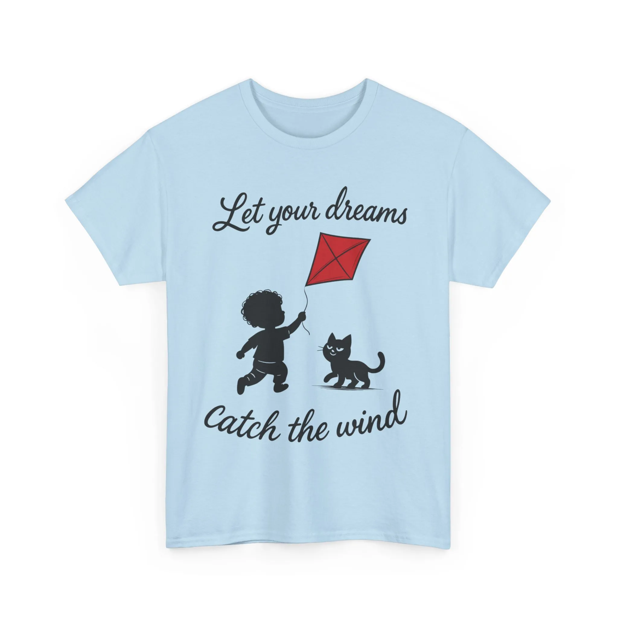 Cute Kid and Cat Design T-Shirt, Playful Gift for Cat Lovers, Summer Style, Cat Lover T-Shirt, Gift for Cat Owners, Women's Cotton T-Shirt - Image 16