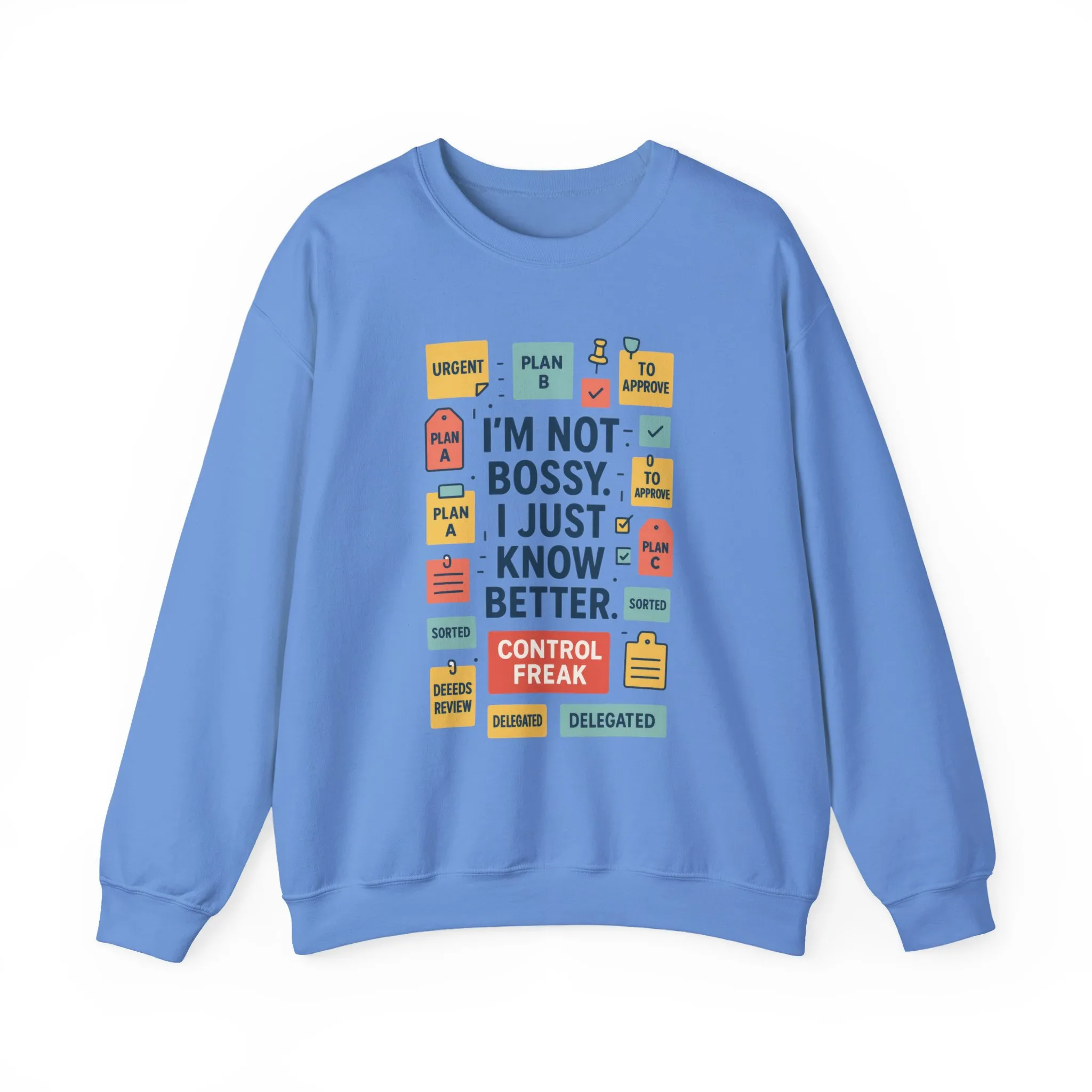 Funny Womens Control Freak Sweatshirt, Bold Sarcastic Quote Pullover, Ideal Gift for Bossy Friends, Funny Womens Sweatshirt - Image 2