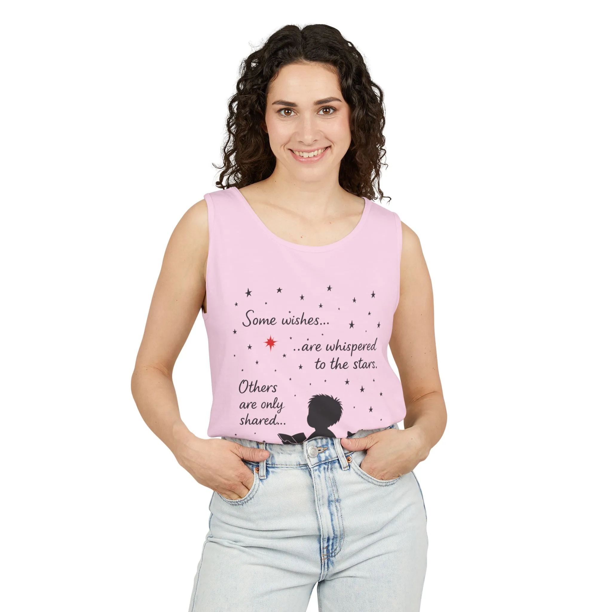 Whimsical Cat Lover's Tank Top, Inspirational Quote Top, Womens Garment-Dyed Summer Shirt, Gifts for Cat Moms, Casual Wear, Pet [...] - Image 29