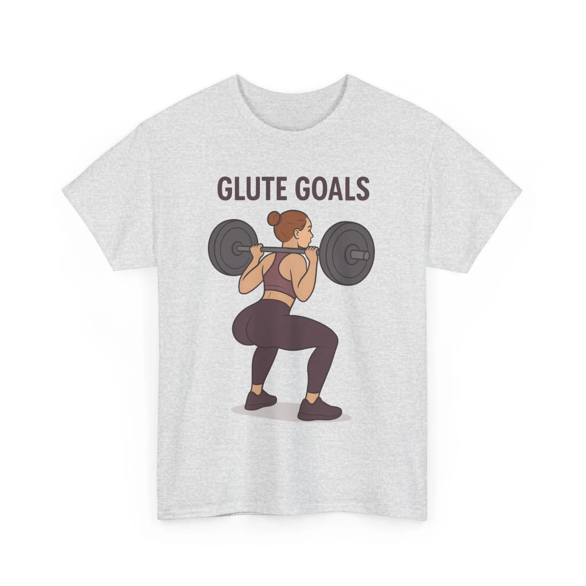Glute Goals Fitness T-Shirt, Funny Gym Shirt for Women, Squat Workout Tee, Motivational Gym Shirt for Active Lifestyle, Fitness Lovers Gift - Image 5