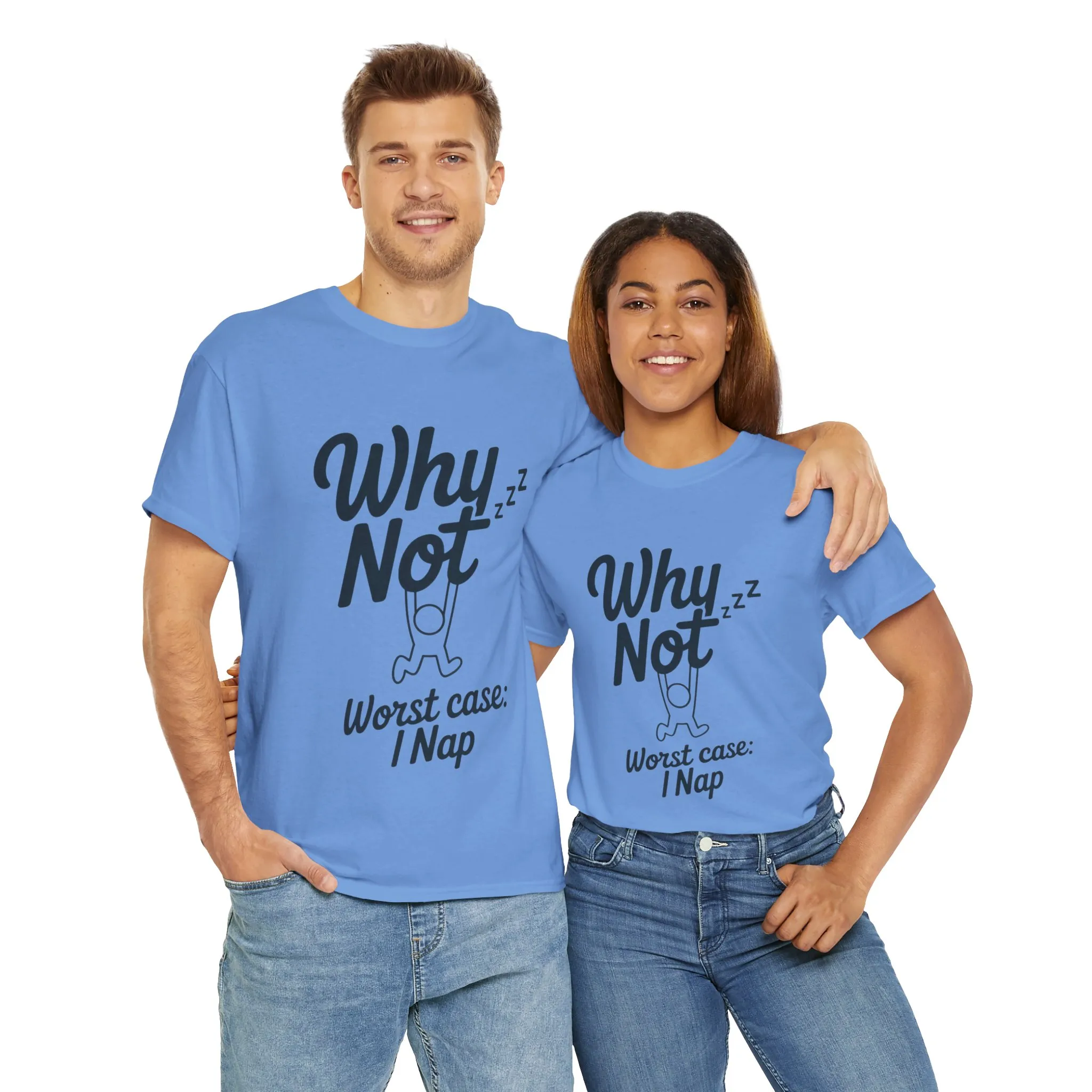 Why Not Quote T-Shirt, Bold Motivational Unisex Heavy Cotton Tee, Casual Statement Shirt, Minimalist Typography Gift Idea,Motivational Quote - Image 16