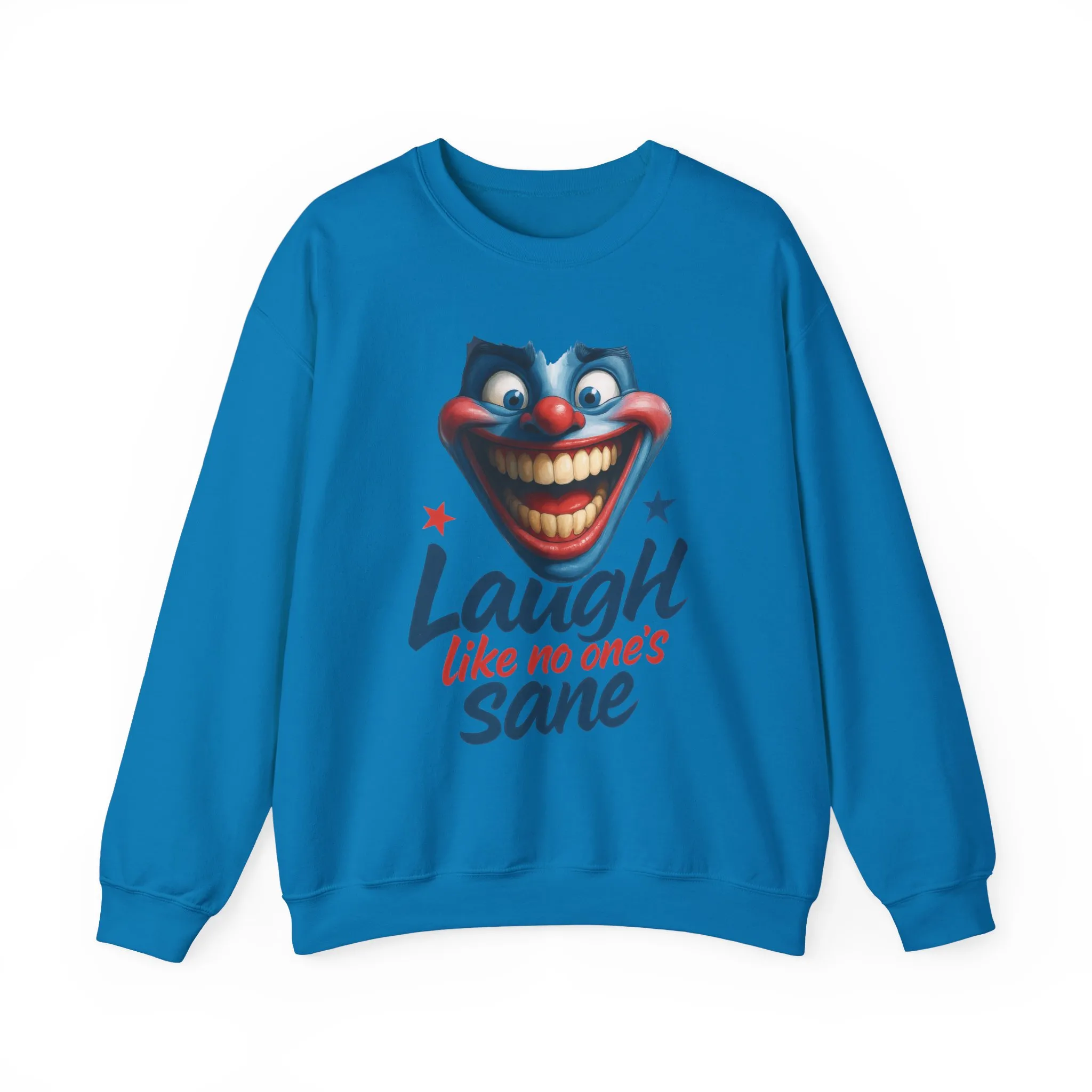 Funny Sweatshirt with 'Laugh Like No One's Sane' Design, Unisex Crewneck, Cozy Gift for Friends, Humor Apparel, Comfy Casual Wear - Image 29