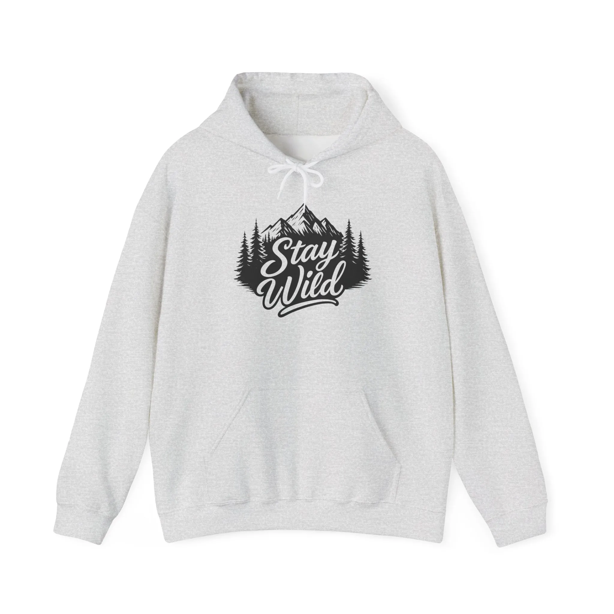 Stay Wild Hoodie, Nature Lover Unisex Pullover, Mountain Adventure Hiking Sweatshirt, Outdoorsy Gift for Him Her - Image 6