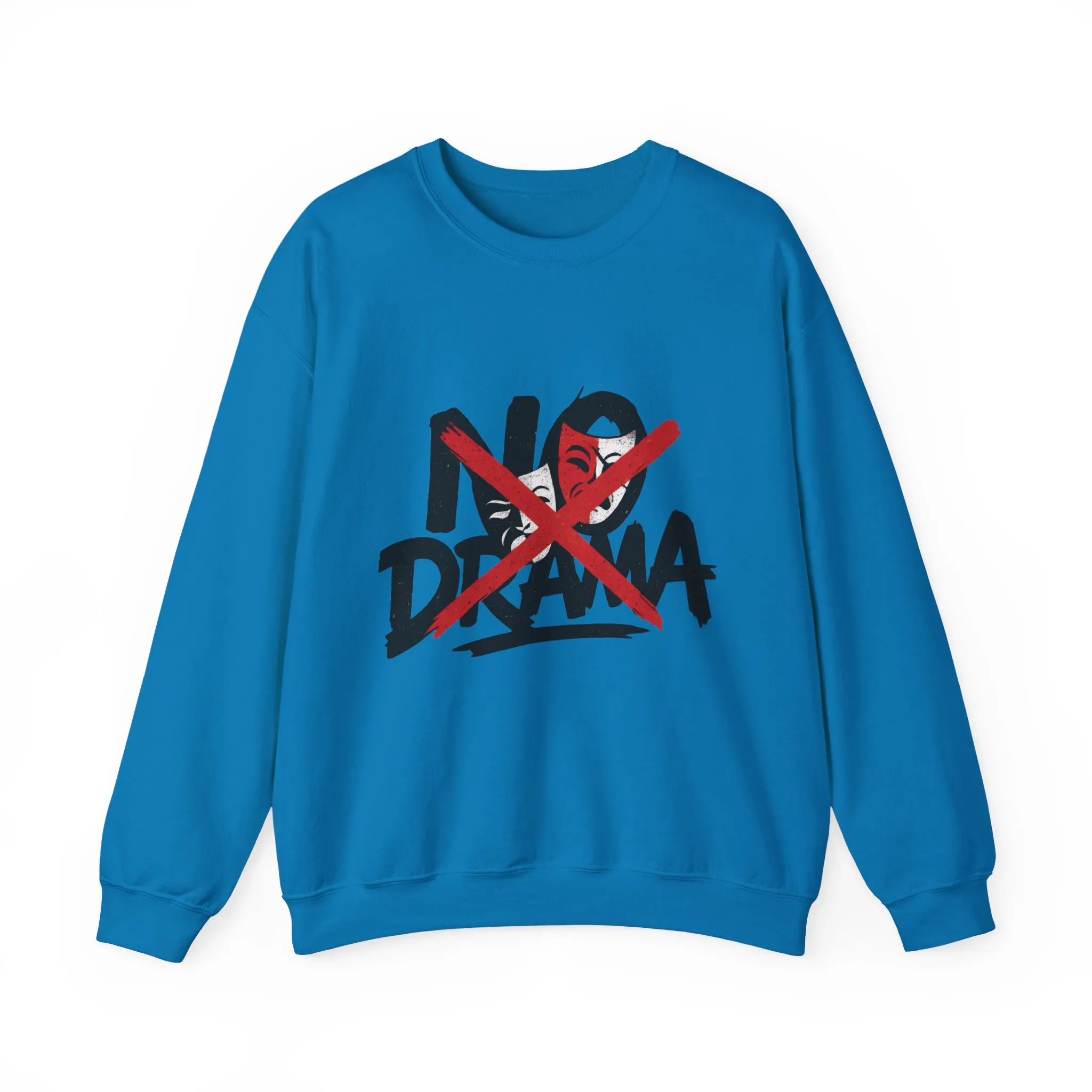 No Drama Crewneck Womens Sweatshirt, Cozy Sweatshirt, Relaxed Fit Pullover, Casual Gift for Friends, Everyday Comfort Apparel - Image 13