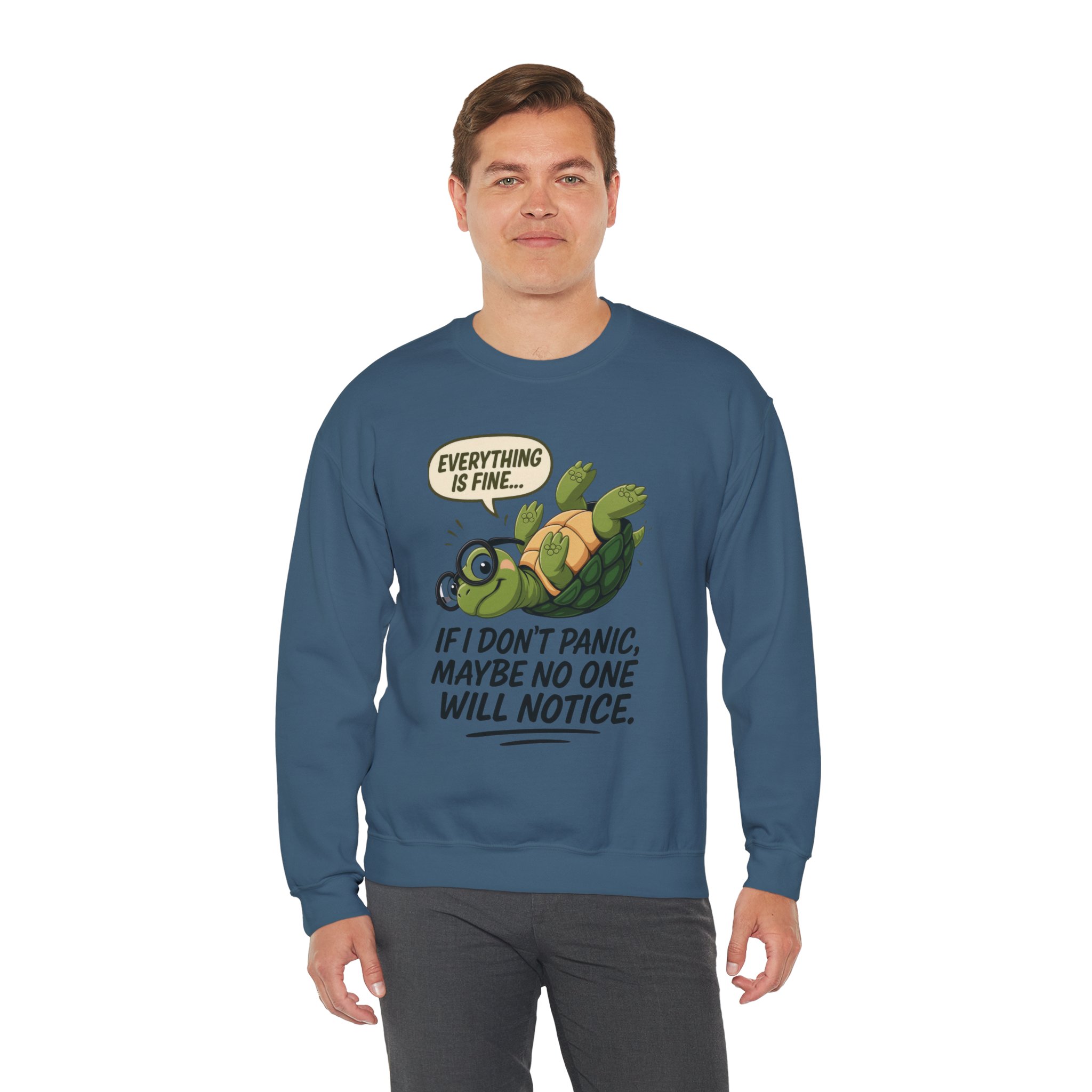 Casual Humor Unisex Sweatshirt, Perfect Gift for Anxiety Relief, Social Anxiety Joke, Quirky Graphic Sweatshirt, Introvert Humor Gift - Image 5