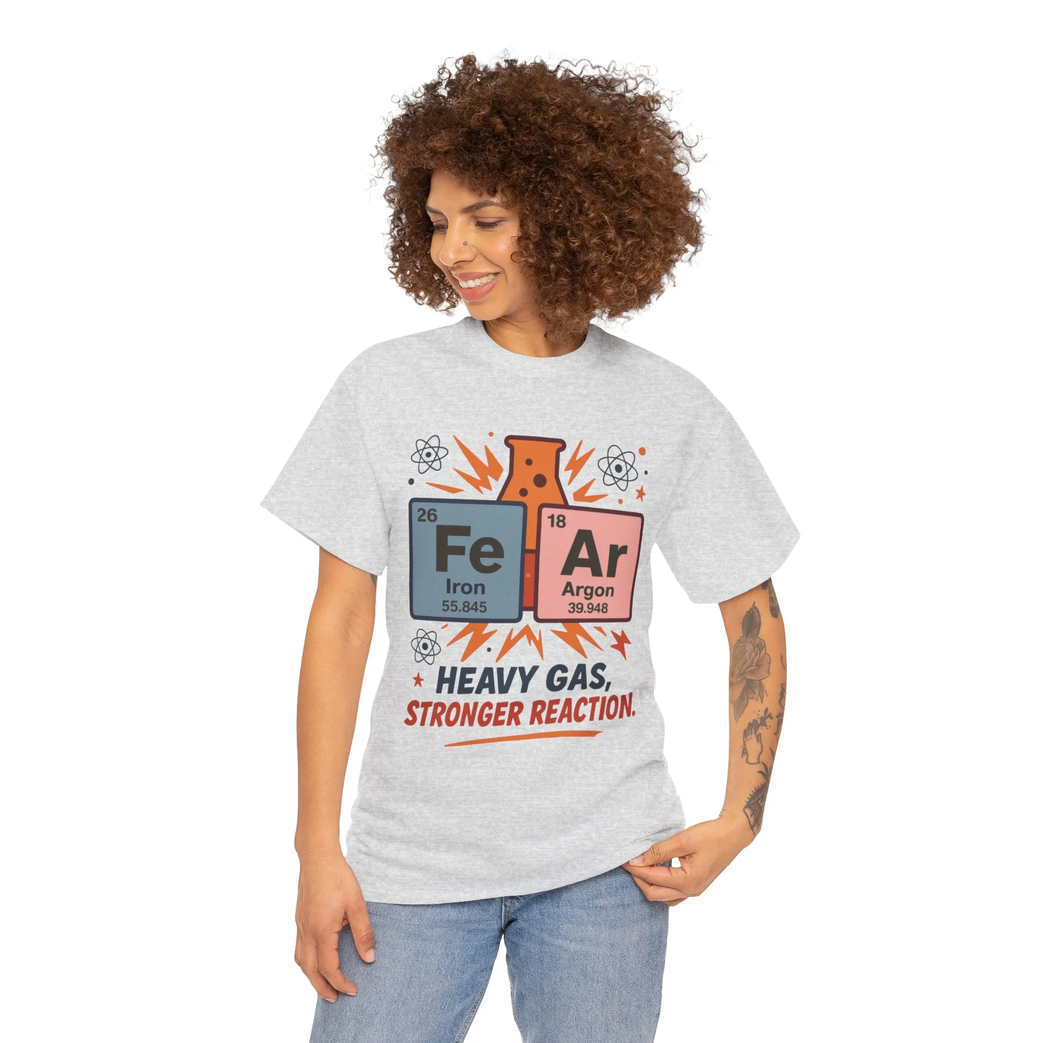 Funny Womens Science T-Shirt, FeAr Element Shirt, Chemistry Tee, Gift for Chemistry Lovers, Elements Table Humorous - Image 6