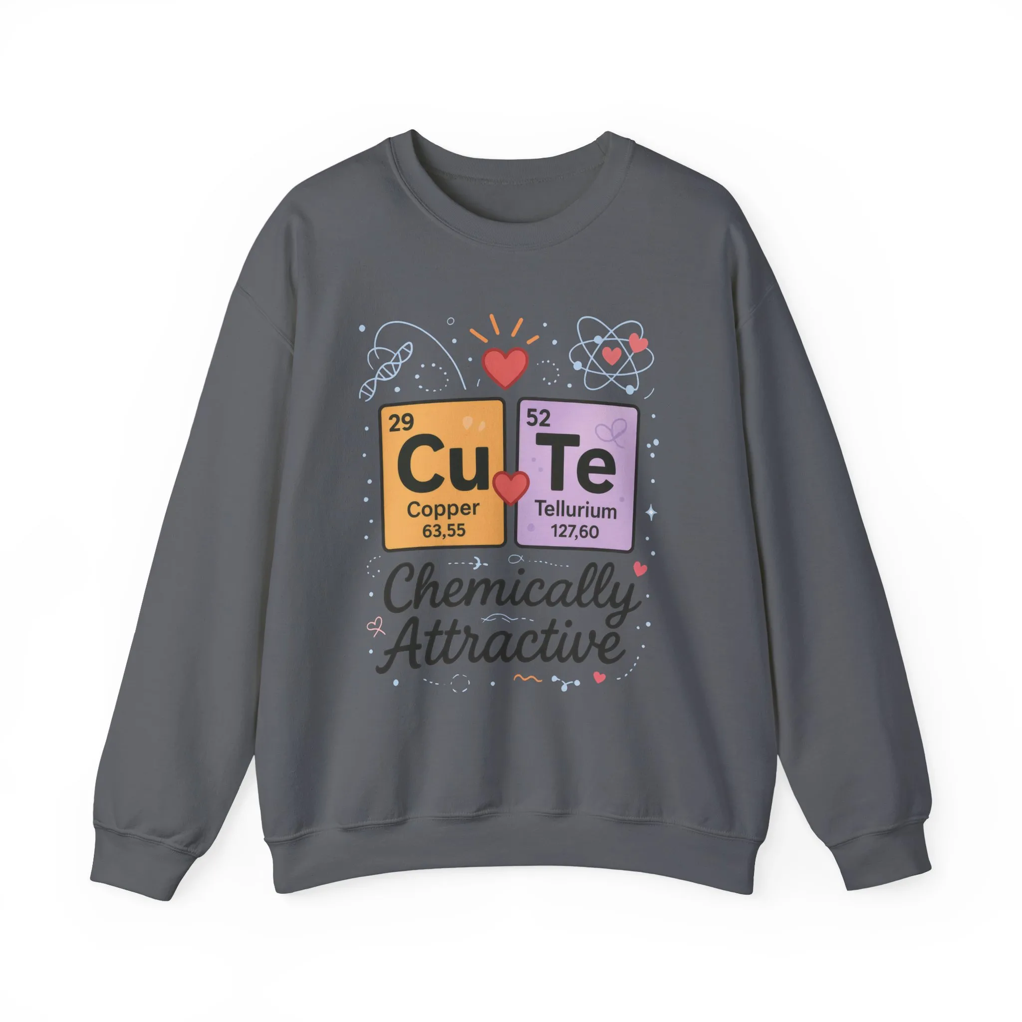 Cute Chemistry Sweatshirt for Women, Periodic Table Sweatshirt, Chemistry Gift for Her, Gift for Science Lovers, Valentine's Day Sweatshirt - Image 2
