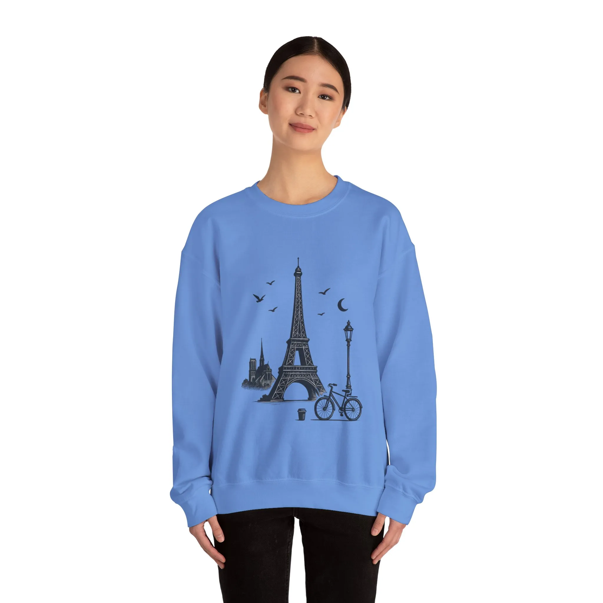 Vintage Parisian Crewneck Sweatshirt, Eiffel Tower Sweater, Cozy Travel Gift, Unisex Fashion, Casual Paris Sweatshirt - Image 20