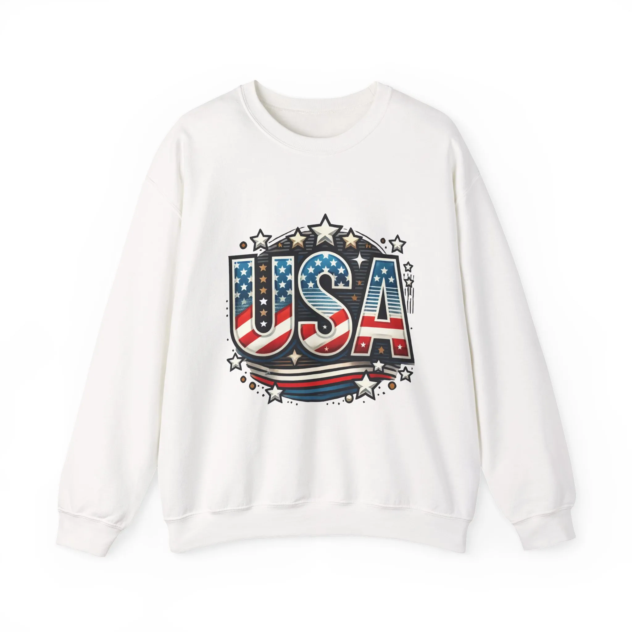 USA Pride Crewneck Sweatshirt, Comfortable Unisex Top, Great for Fourth of July, Independence Day, Everyday Wear, Cozy Gift - Image 4