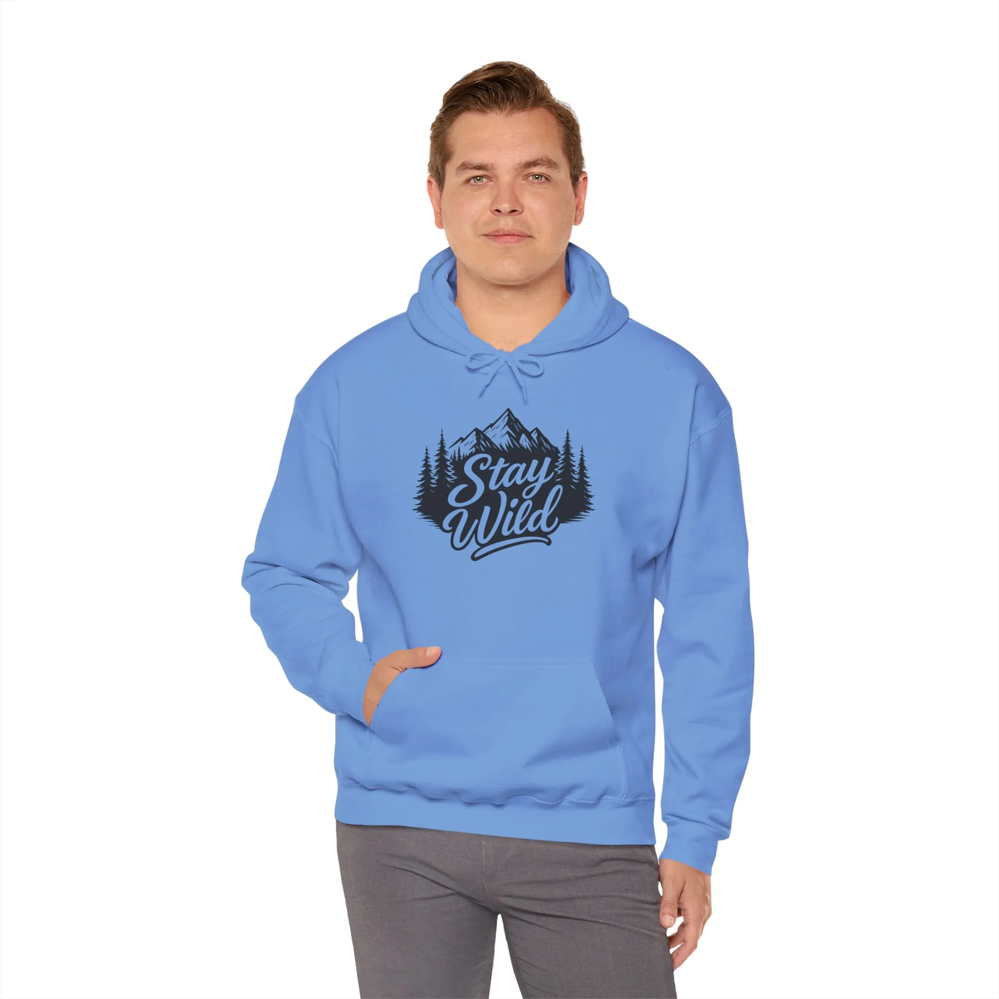 Stay Wild Hoodie, Nature Lover Unisex Pullover, Mountain Adventure Hiking Sweatshirt, Outdoorsy Gift for Him Her - Image 34