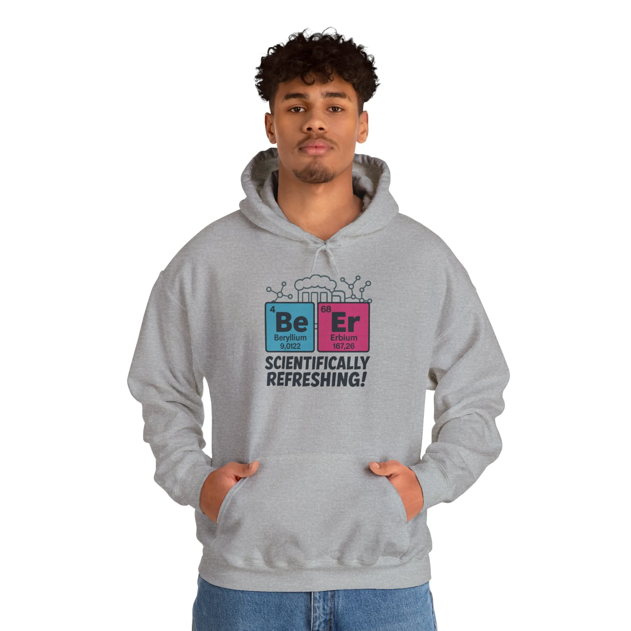 Scientifically Refreshing Beer Mens Hoodie, Gift for Beer Lovers, Science-Inspired Apparel, Perfect for Parties and Gatherings - Image 16
