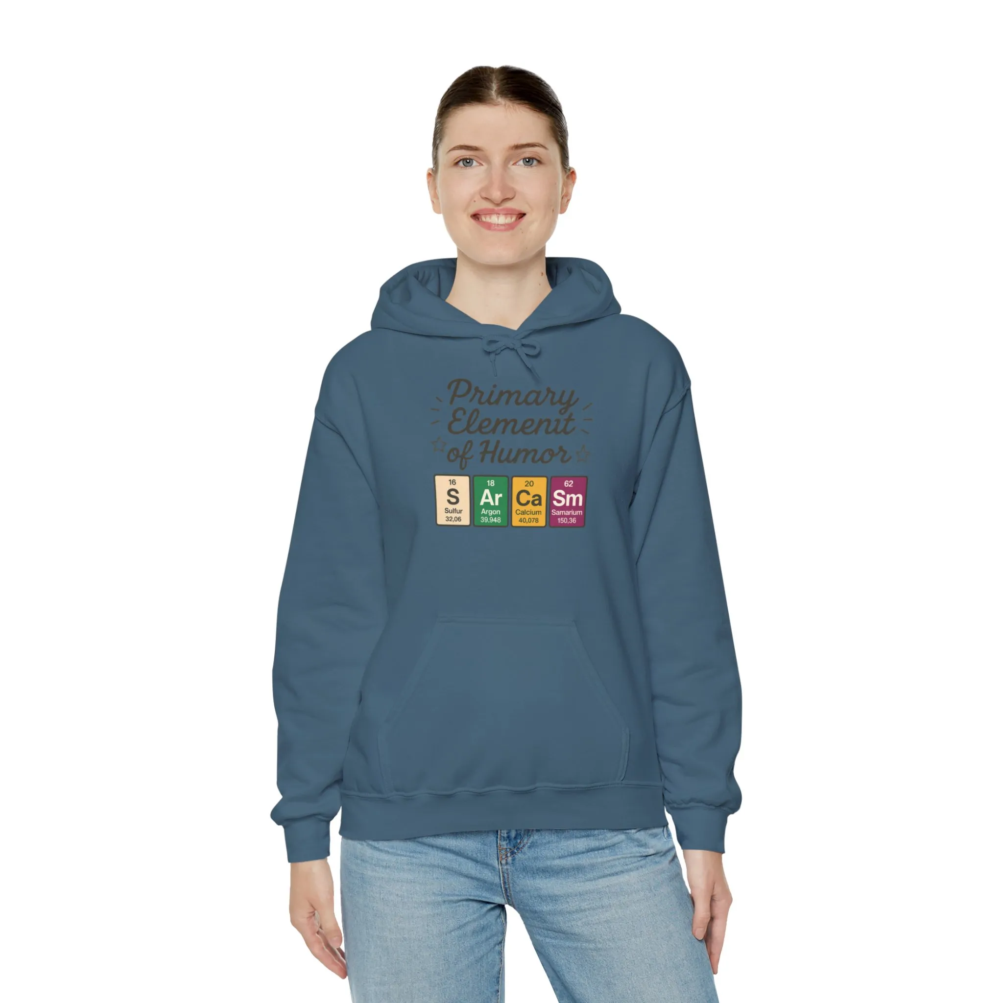 Sarcasm Hoodie for Women, Funny Chemistry Hoodie, Primary Element of Humor Science Sweatshirt, Nerdy Gift for Her - Image 44