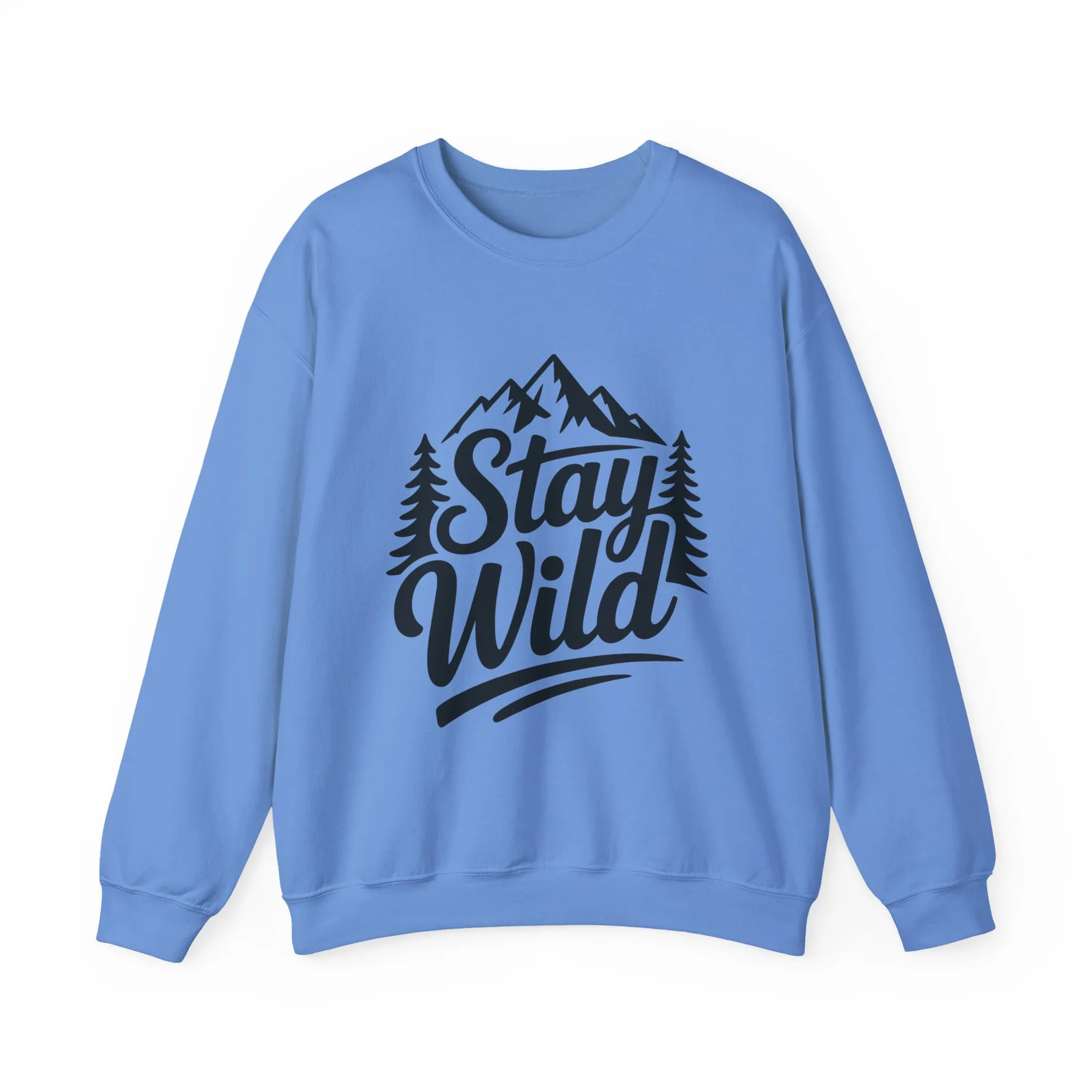 Stay Wild Unisex Crewneck Sweatshirt, Cozy Casual Wear for Adventurers, for Nature Lovers, Mountain Nature Unisex Crewneck Sweatshirt - Image 16