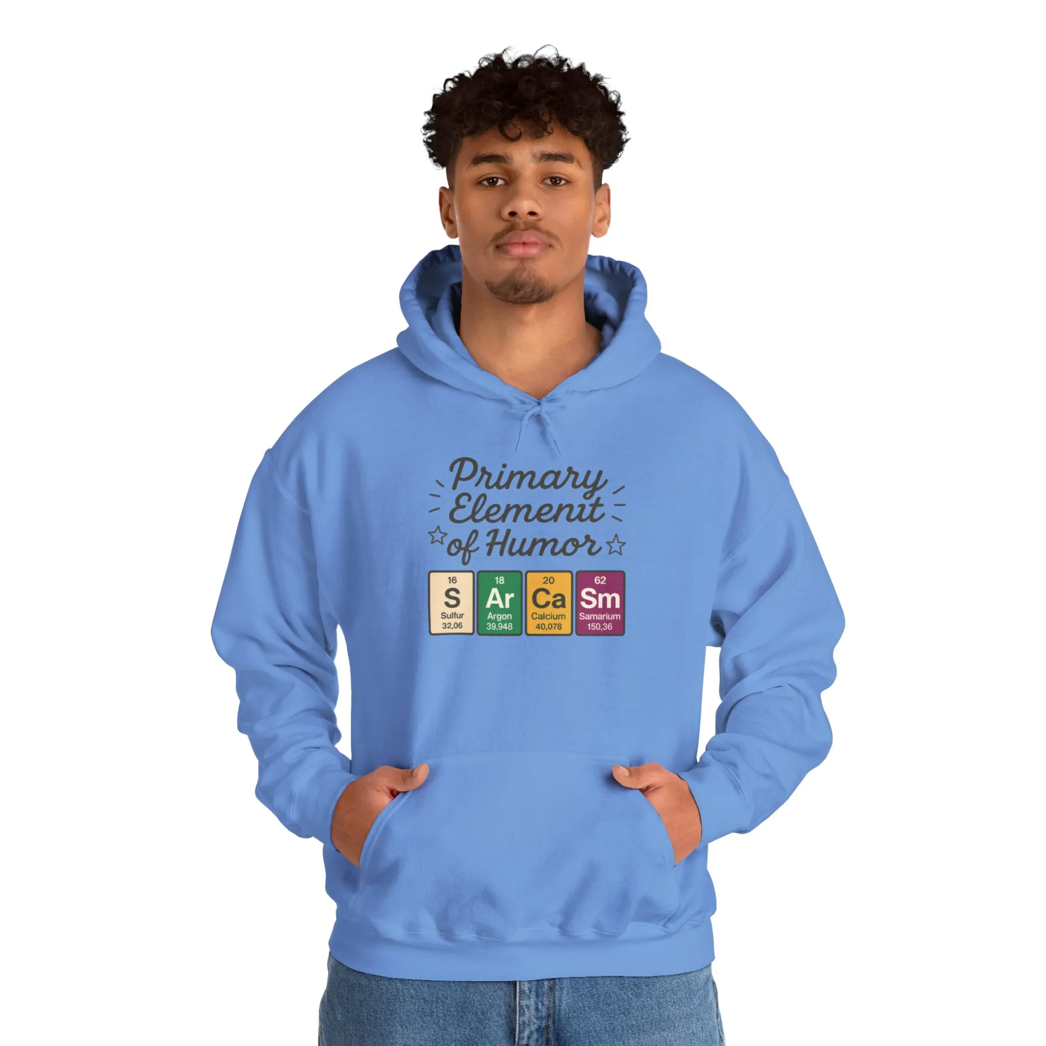 Sarcasm Hoodie for Men, Funny Nerd Hoodie, Primary Element of Humor Sweatshirt, Science Lover Gift for Him, Sarcastic Humor Apparel - Image 20