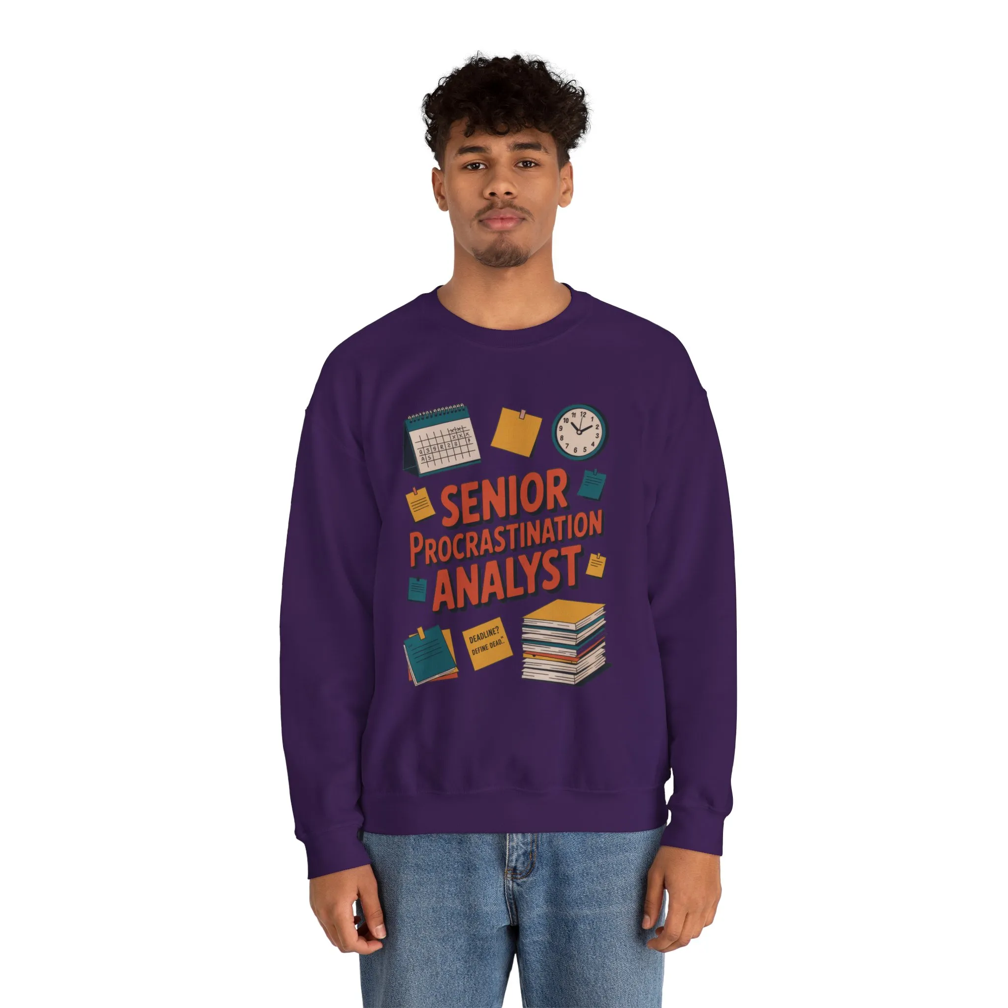 Senior Procrastination Analyst Sweatshirt, Gift for Graduates, Office Humor Apparel, Meme Sweatshirt, Casual Wear, Motivation Humor Apparel - Image 43