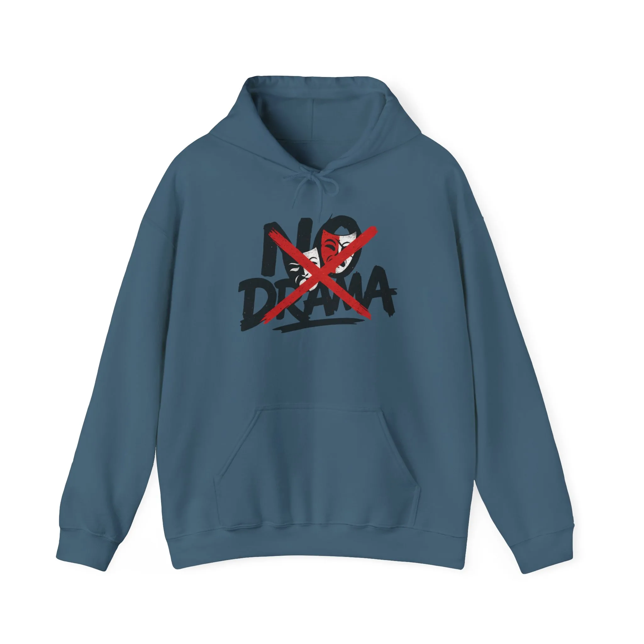 No Drama Womens Hooded Sweatshirt, Cozy Hoodie, Casual Gift, Relaxed Style, Everyday Wear, Funny Sweatshirt - Image 2