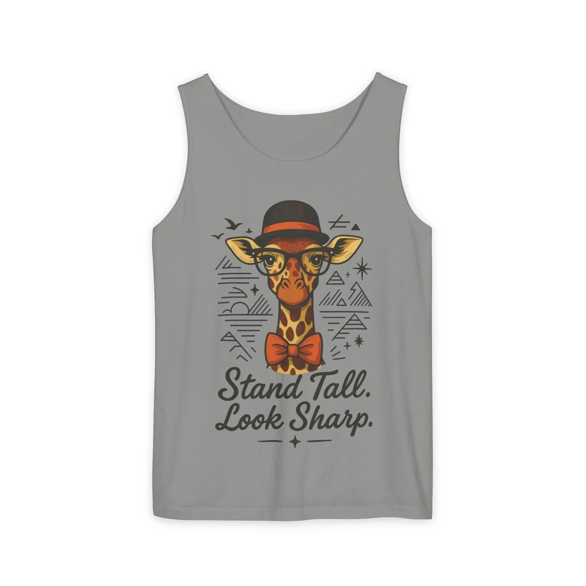 Giraffe Inspirational Tank Top, Stand Tall Look Sharp Shirt, Unisex Summer Apparel, Cute Animal Gift, Zoo Lover's Fashion - Image 19