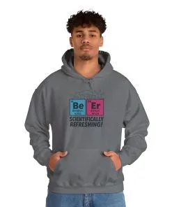 Scientifically Refreshing Beer Mens Hoodie, Gift for Beer Lovers, Science-Inspired Apparel, Perfect for Parties and Gatherings