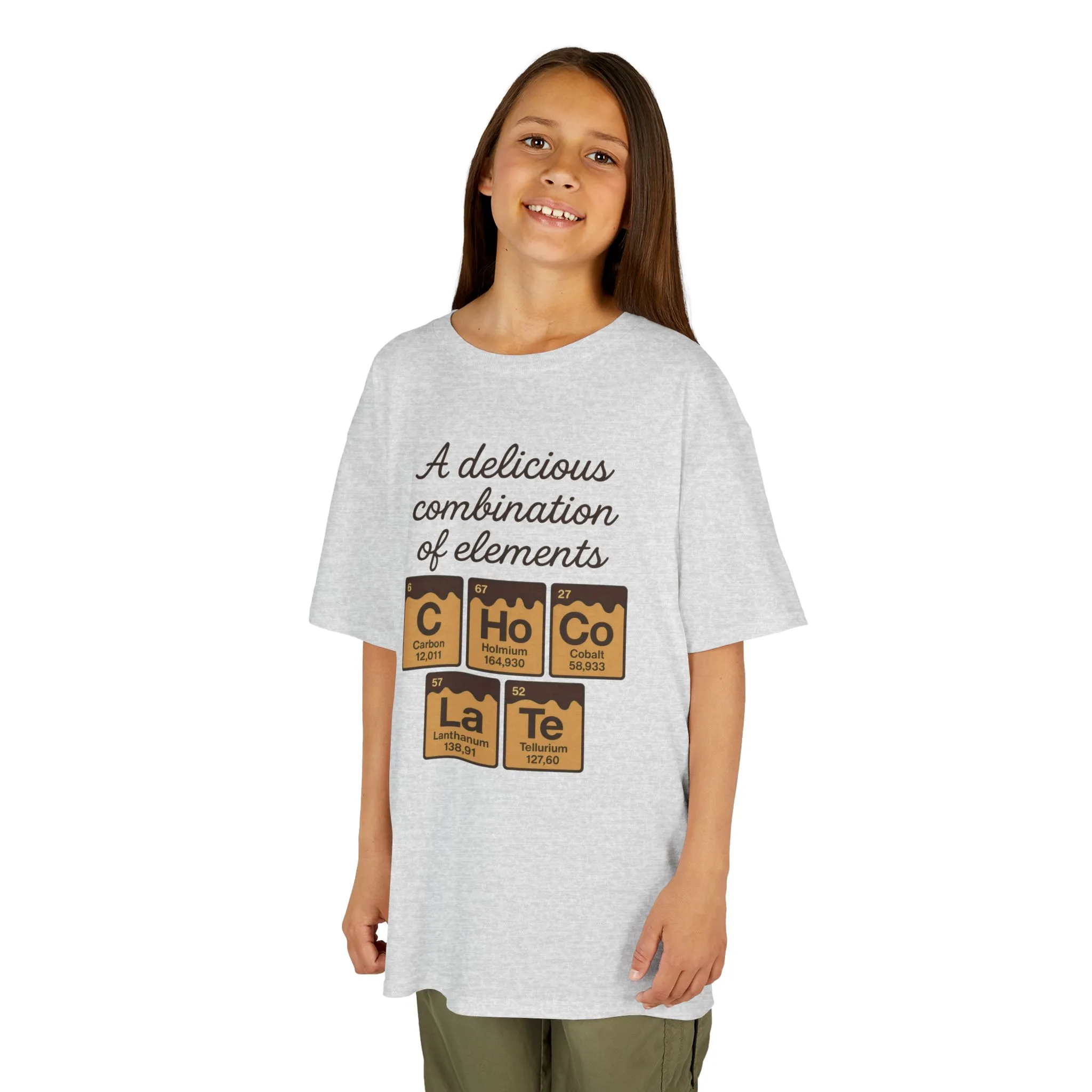 Funny Chocolate Science Young Girl T-Shirt, Choco-LaTe Element Shirt, Sweet Science Gift, Children's Gift, Birthday Party - Image 18