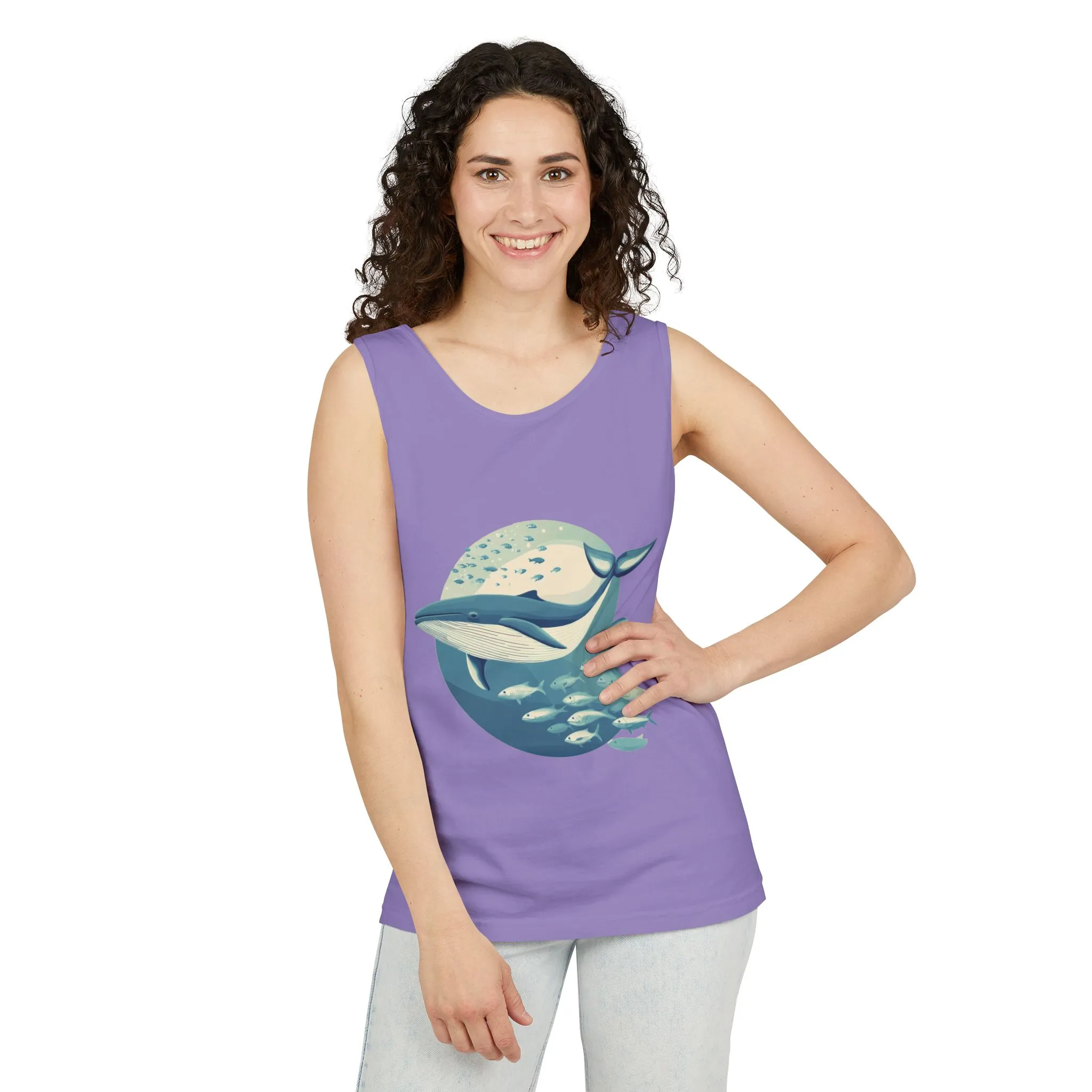 Ocean-Inspired Unisex Tank Top, Whale Design Shirt, Summer Casual Wear, Beach Vibes Gift, Eco-Friendly Fashion - Image 41