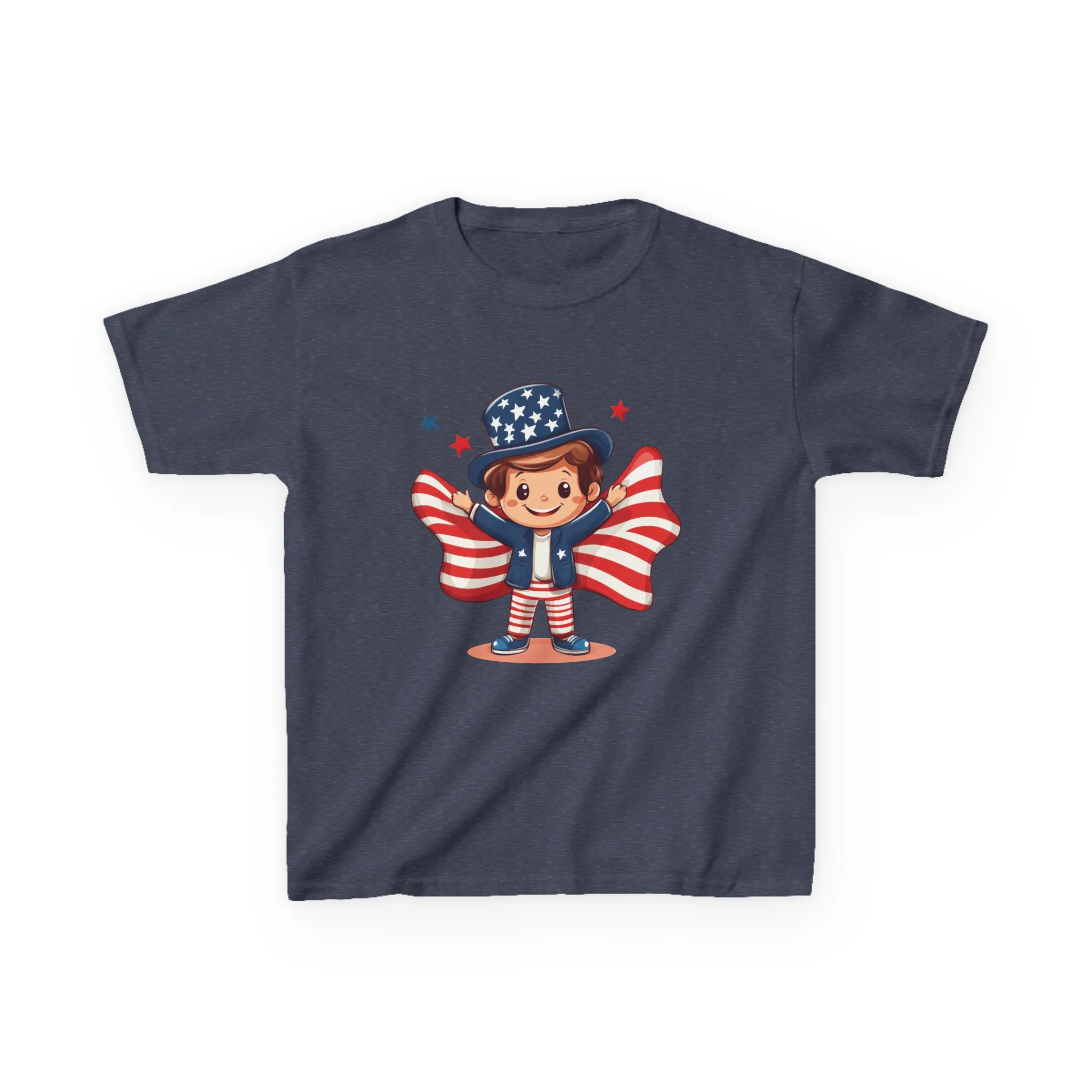 4th of July Kids T-Shirt,Kids Unisex Patriotic Tee, American Flag Outfit for Boys and Girls, Independence Day Shirt, Cute American Shirt - Image 41