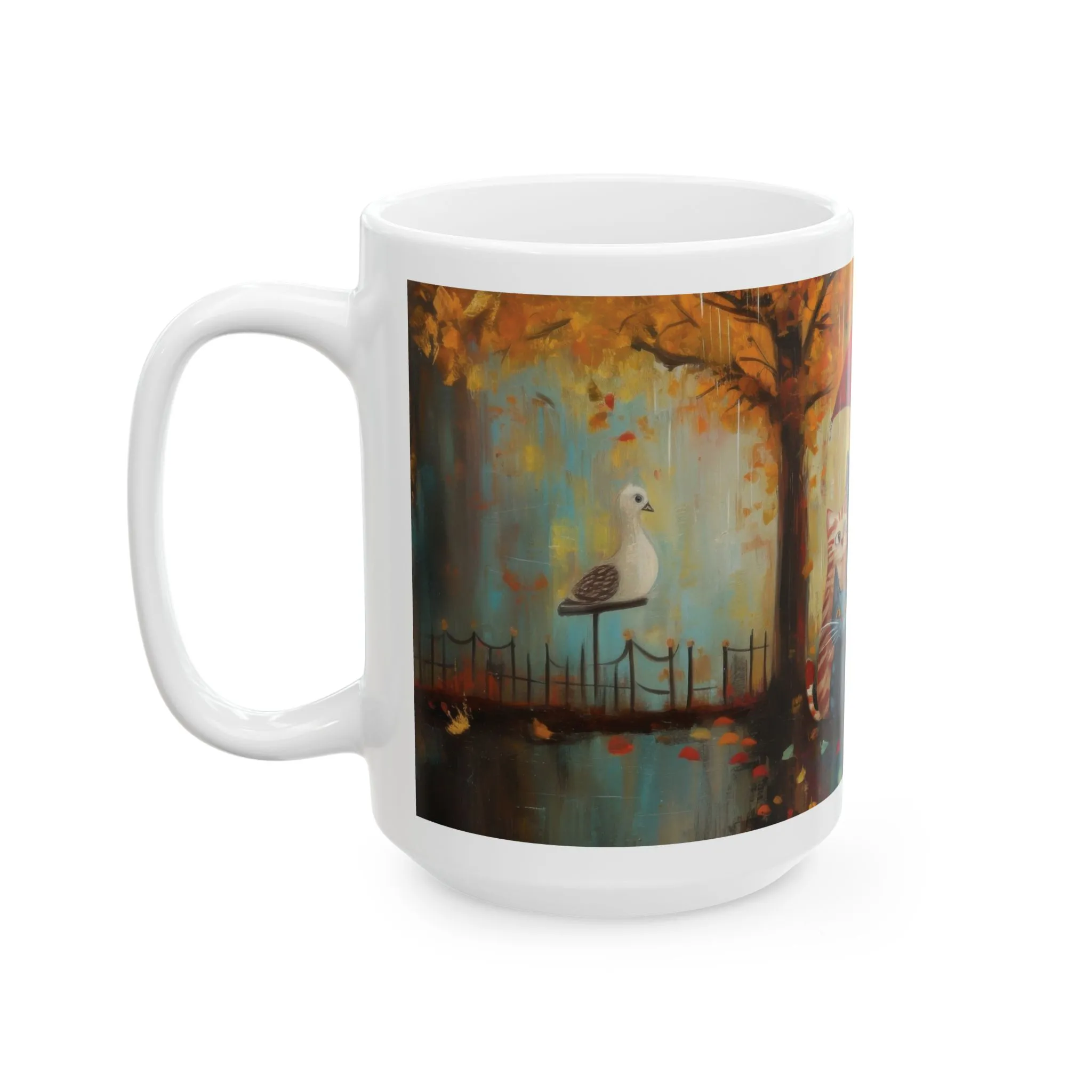 Charming Cat Mug - Cute Cat Art, Unique Coffee Cup, Cat Lover Gift, Cozy Home Decor, Perfect for Birthdays & Holidays - Image 10