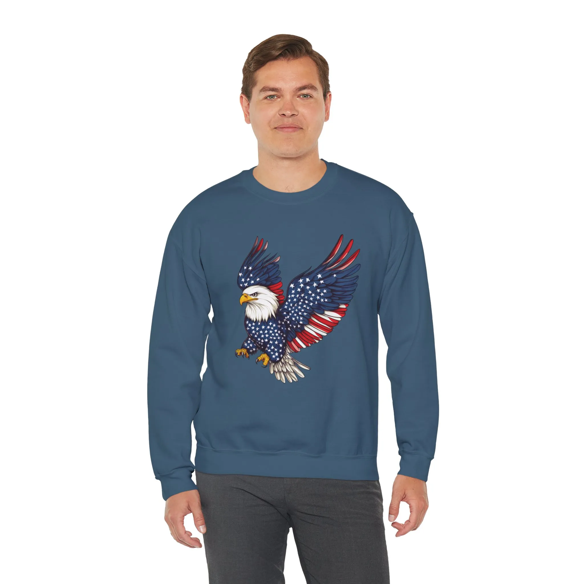 Patriotic Eagle Sweatshirt, Unisex Crewneck, USA Pride Apparel, Cozy Everyday Wear, Perfect for Independence Day, Gift for Patriots - Image 21