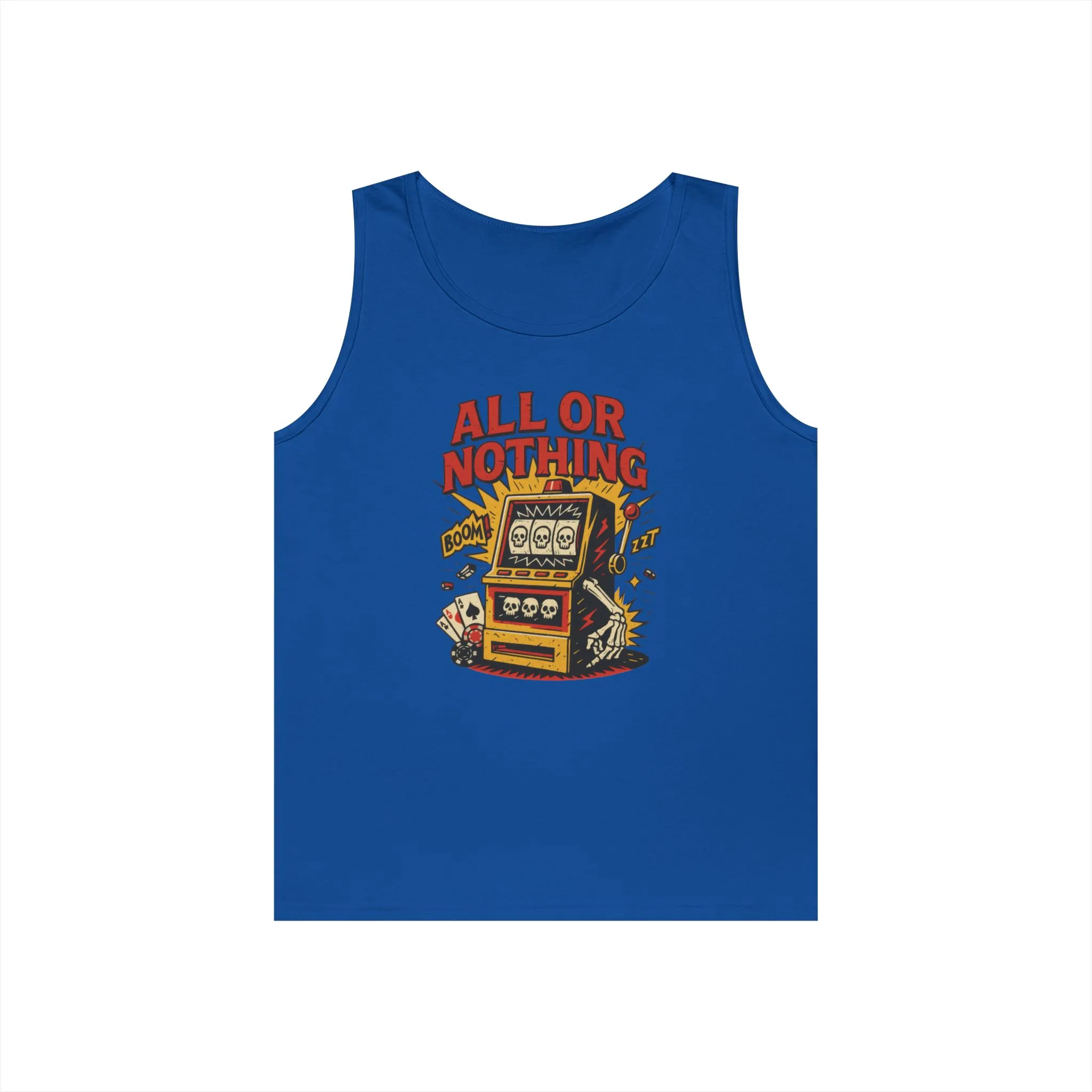 Retro Casino Vibes Tank Top, All or Nothing Design, Gift for Gamers, Poker Lover Gift, Gaming Apparel, Slot Machine Graphic - Image 12
