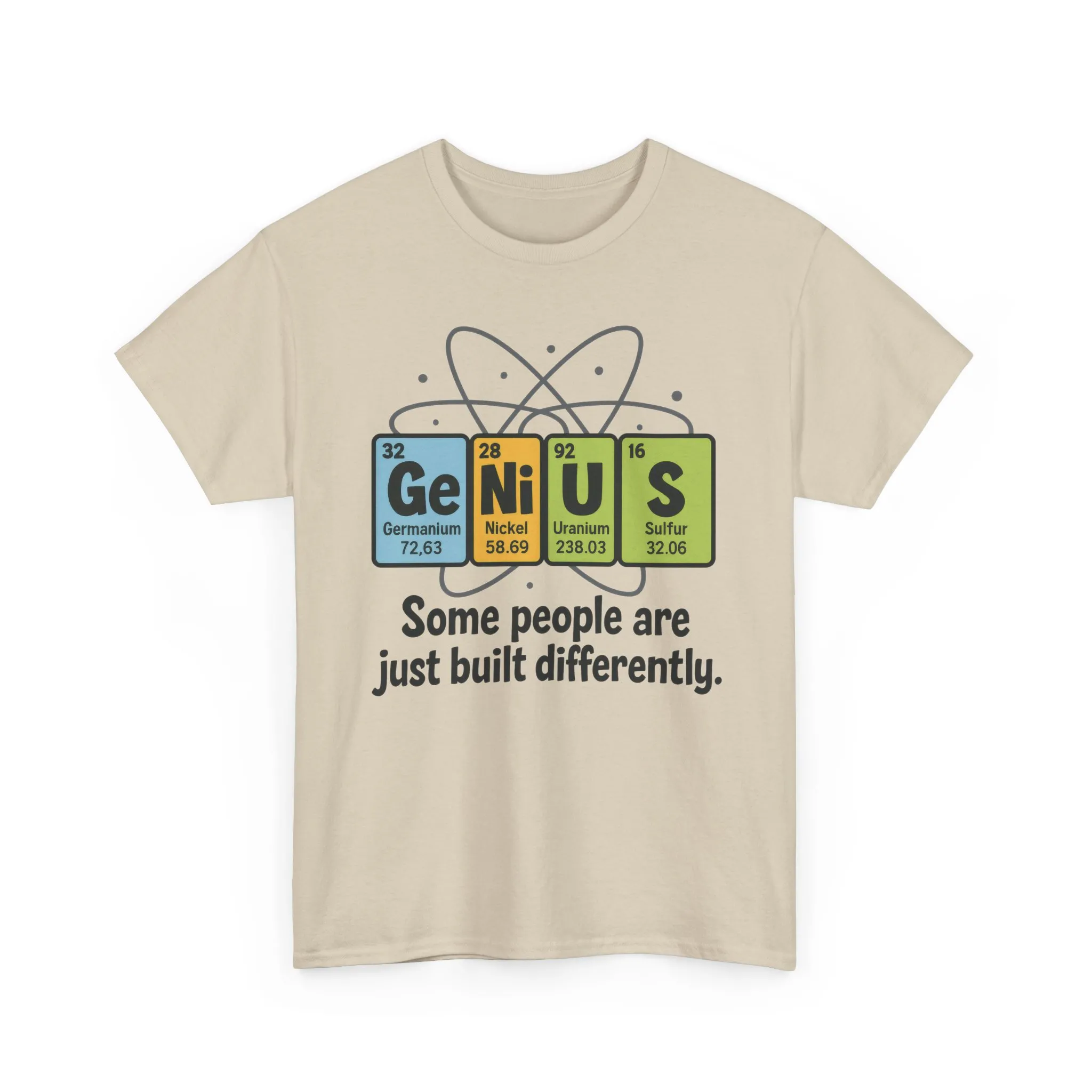 Funny Mens Genius T-Shirt, Periodic Table Nerd Shirt, Science Humor Tee for Smart Guys, Perfect Gift for Science Lovers - Image 3