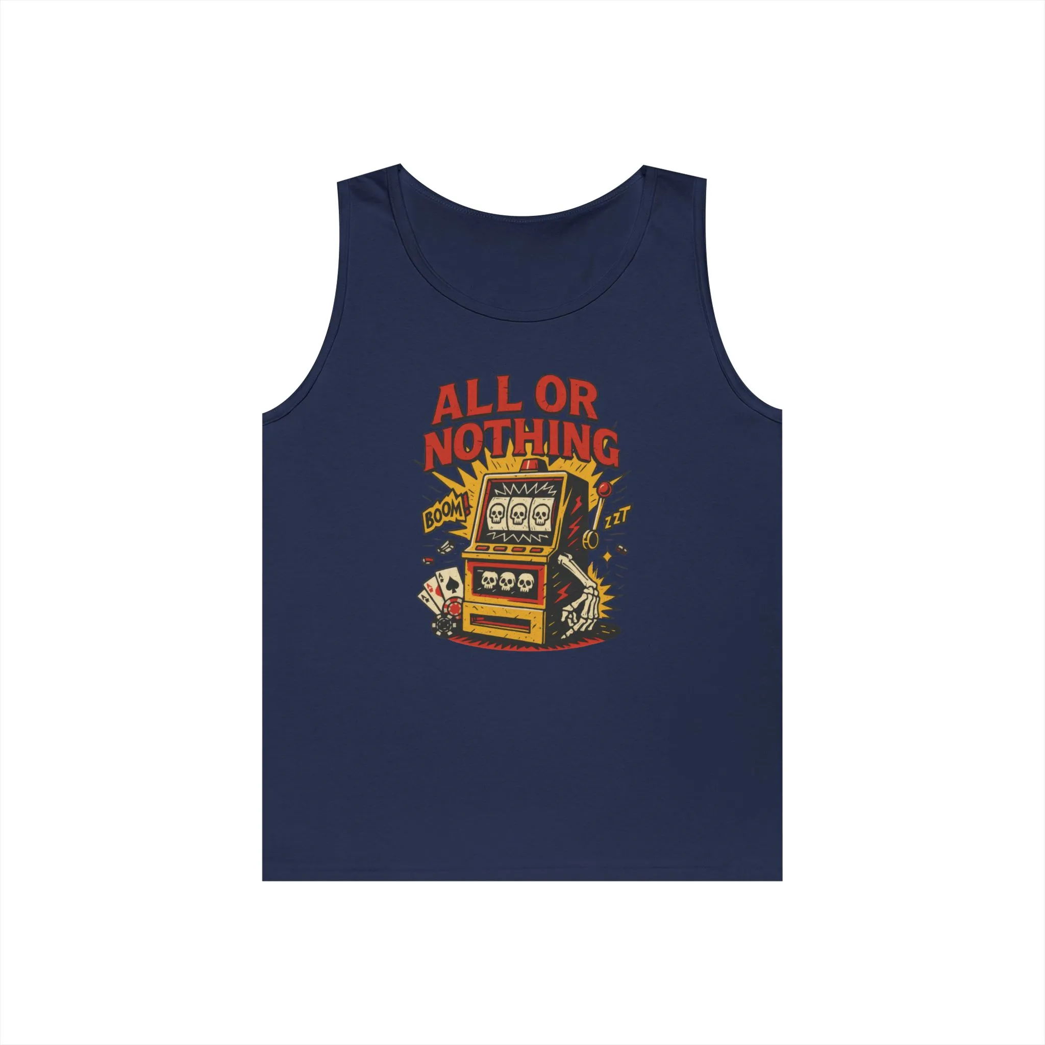 Retro Casino Vibes Tank Top, All or Nothing Design, Gift for Gamers, Poker Lover Gift, Gaming Apparel, Slot Machine Graphic - Image 15