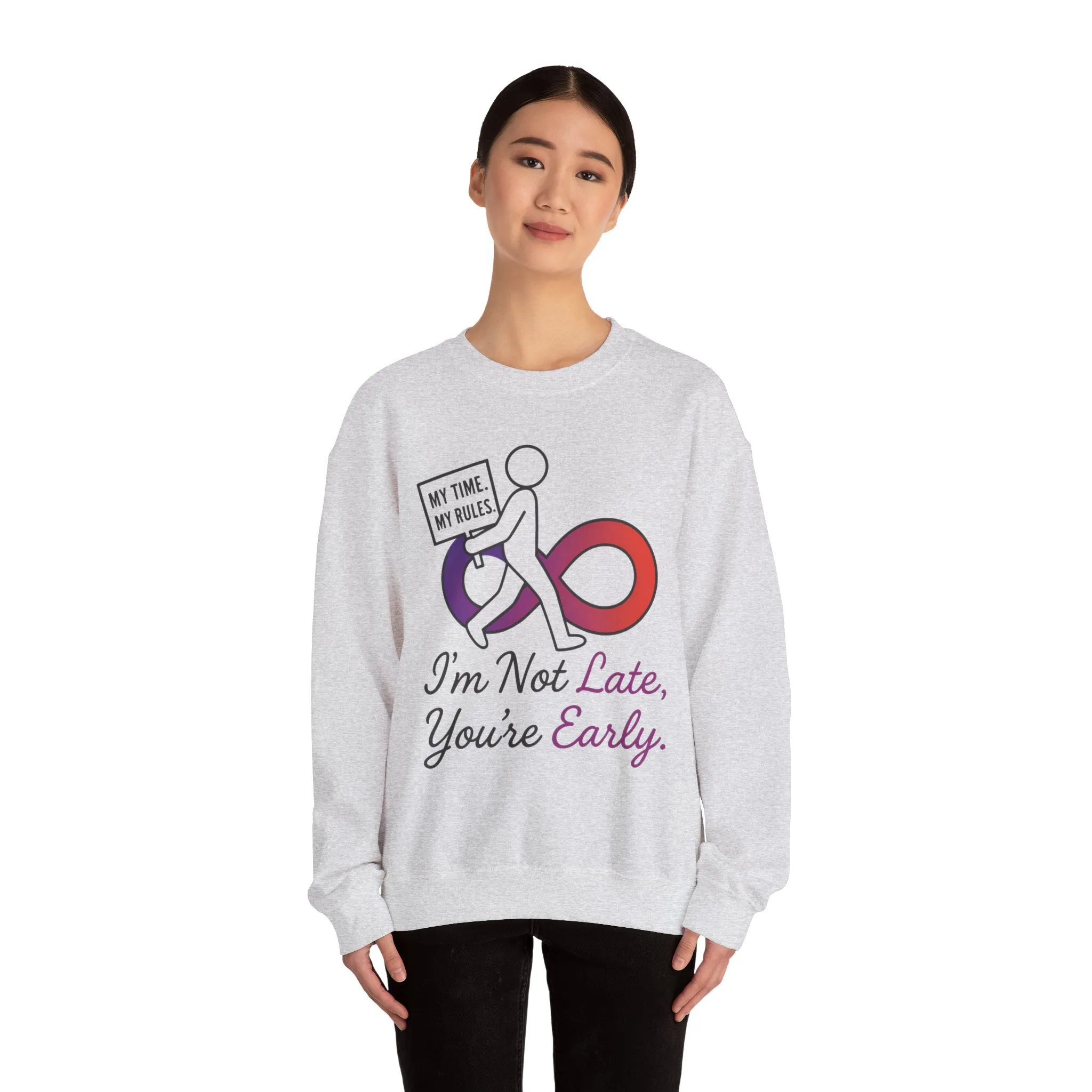 My Time, My Rules Funny Crewneck Sweatshirt, Womens Pullover, Gift for Her, Birthdays, Humor Clothing, Casual Style - Image 5