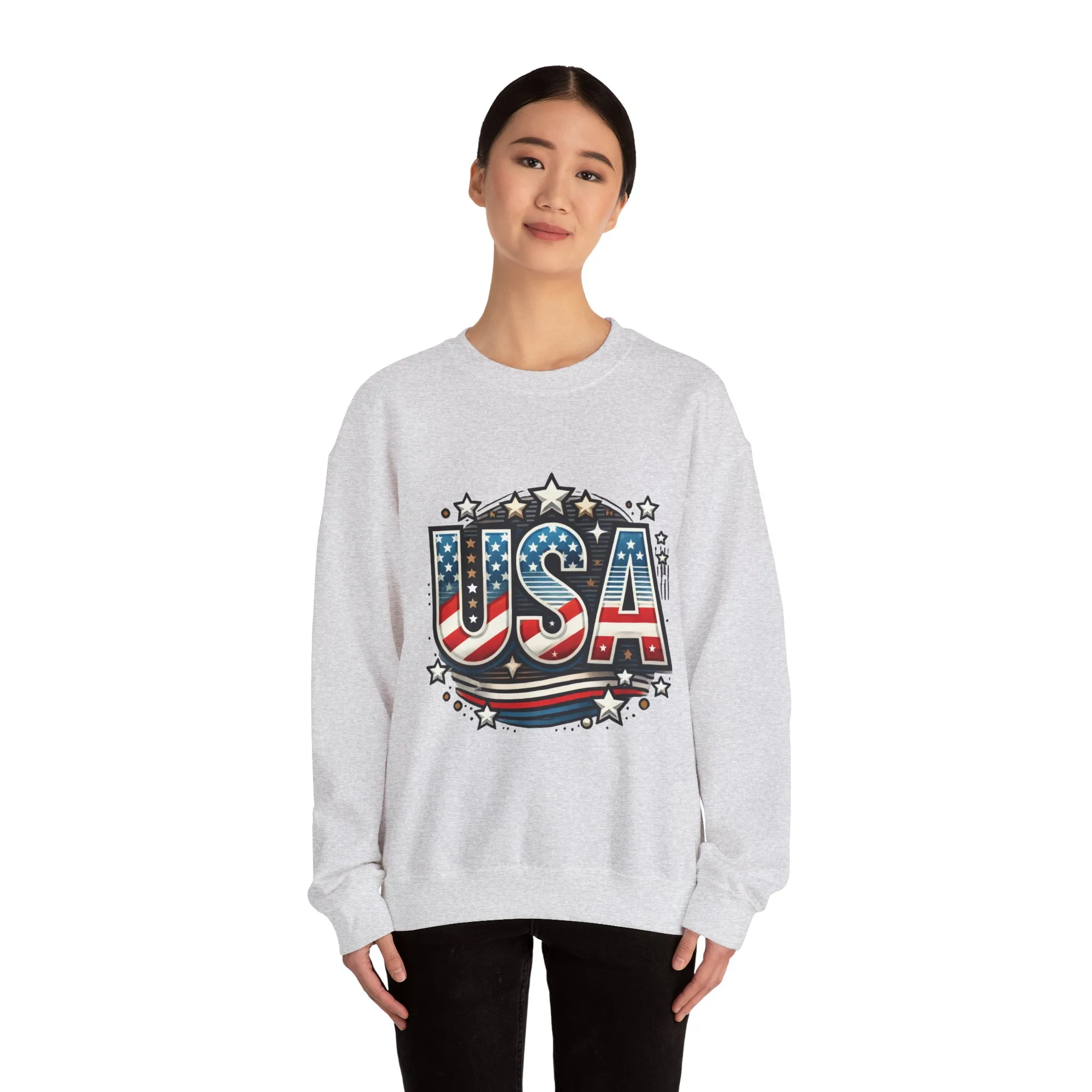 USA Pride Crewneck Sweatshirt, Comfortable Unisex Top, Great for Fourth of July, Independence Day, Everyday Wear, Cozy Gift - Image 35