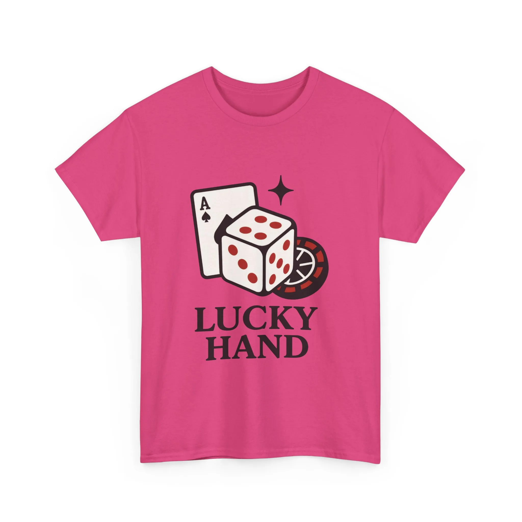 Lucky Hand Unisex Heavy Cotton Tee, Gambling Shirt, Casino Wear, Good Luck Gift, Poker T-Shirt, Casual Vintage Style - Image 22