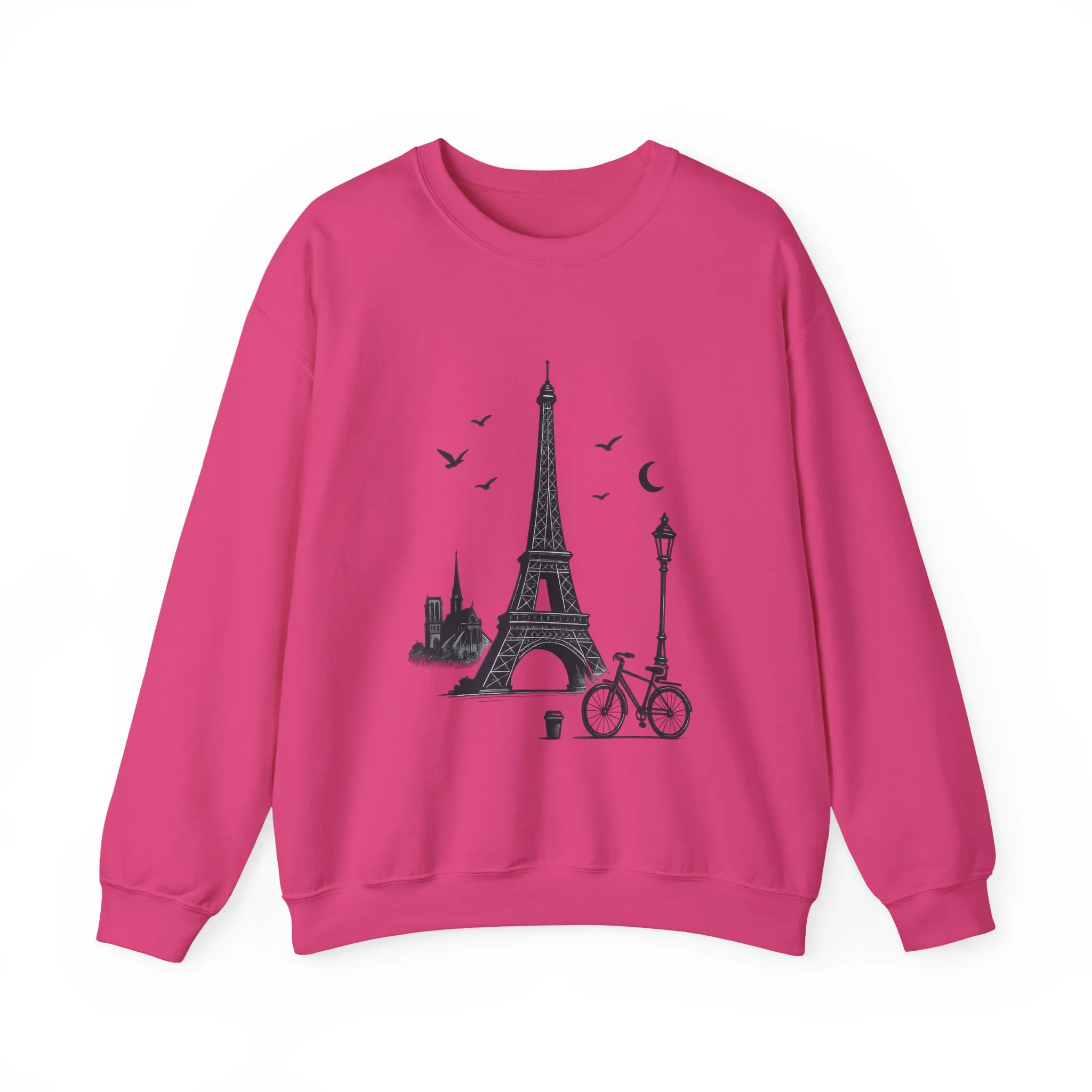 Vintage Parisian Crewneck Sweatshirt, Eiffel Tower Sweater, Cozy Travel Gift, Unisex Fashion, Casual Paris Sweatshirt - Image 33
