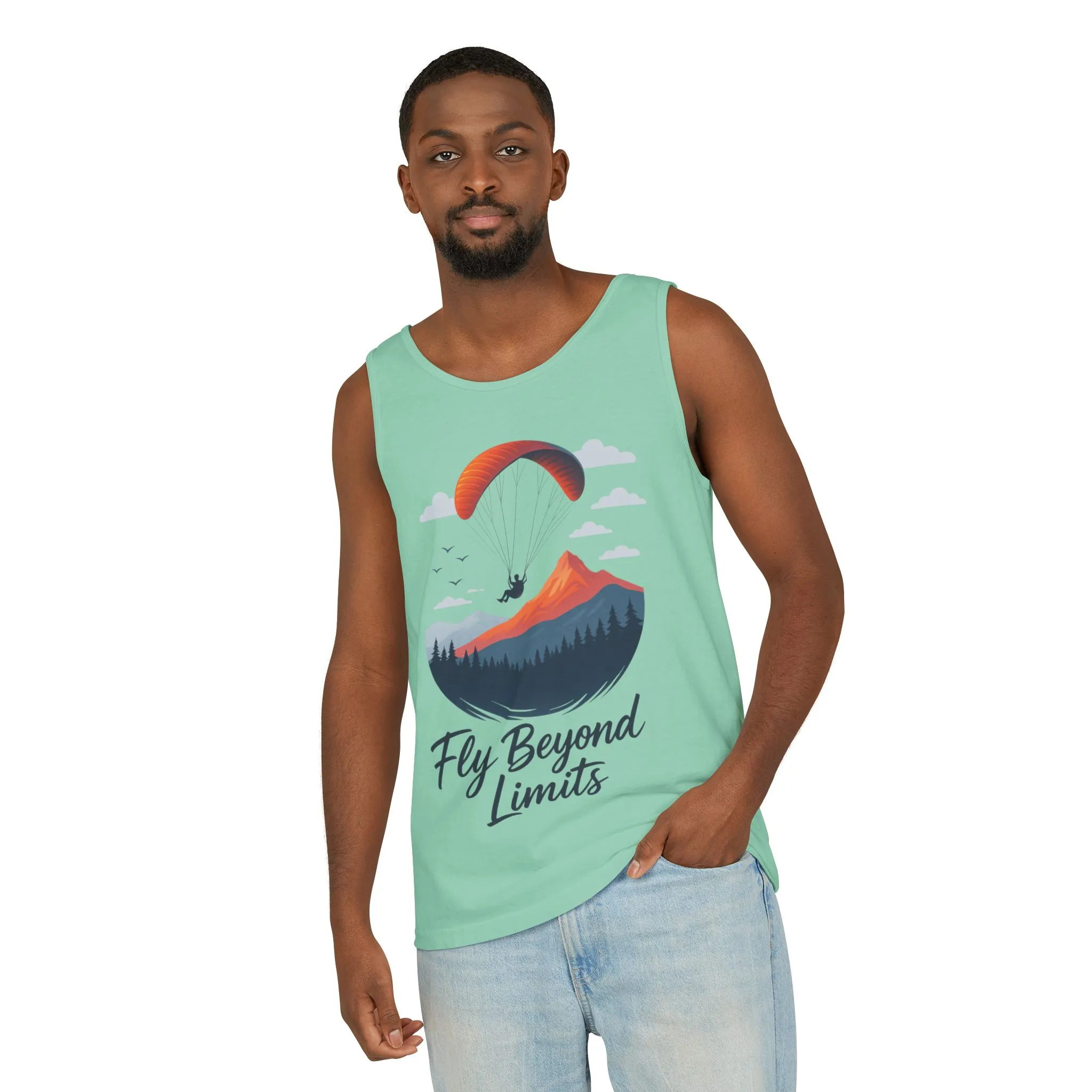 Adventure-Inspiring Fly Beyond Limits Unisex Tank Top, Summer Casual Wear, Outdoor Enthusiast Gift, Travel Apparel, Motivational Gift - Image 35